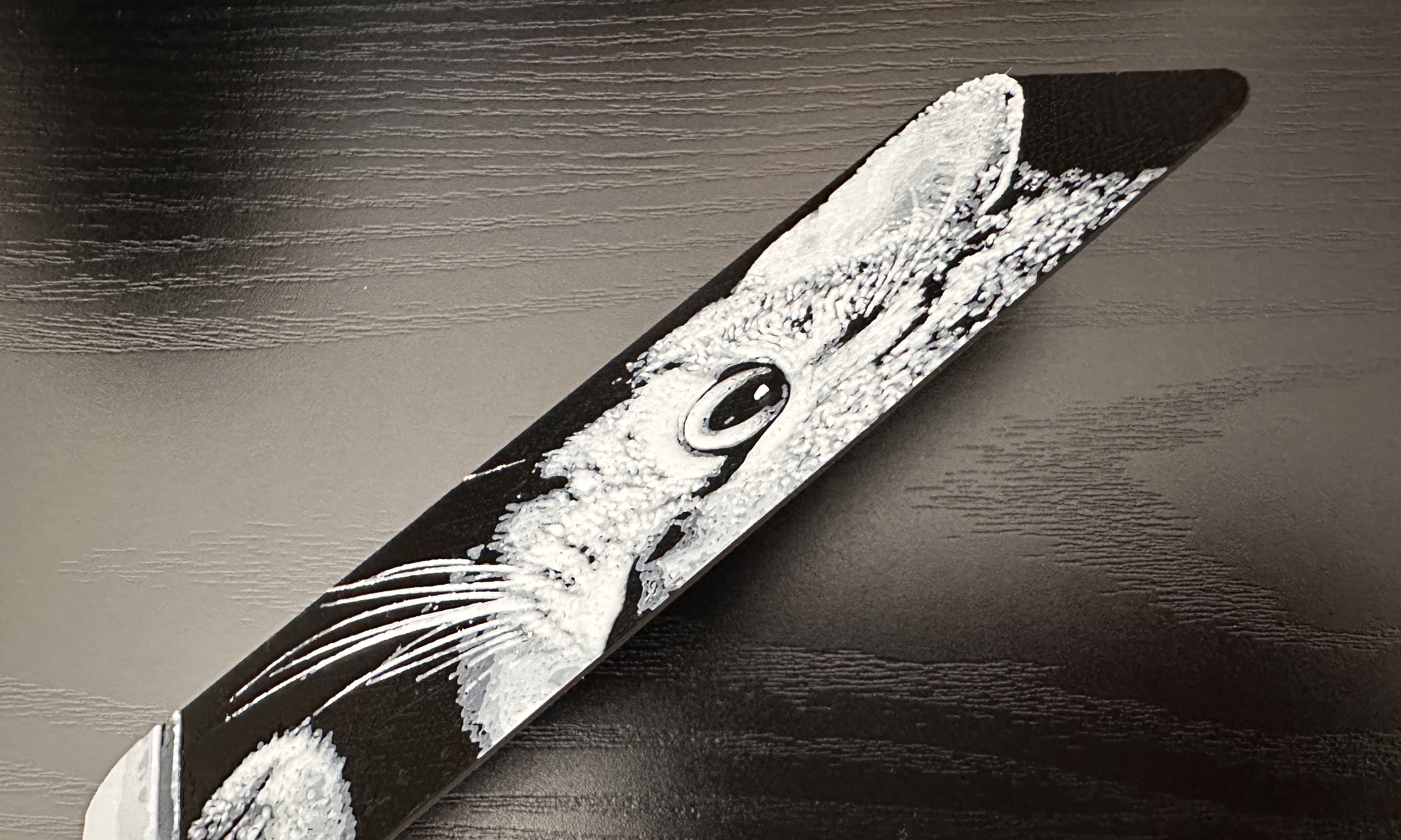 3D Printed Bookmark - Cat