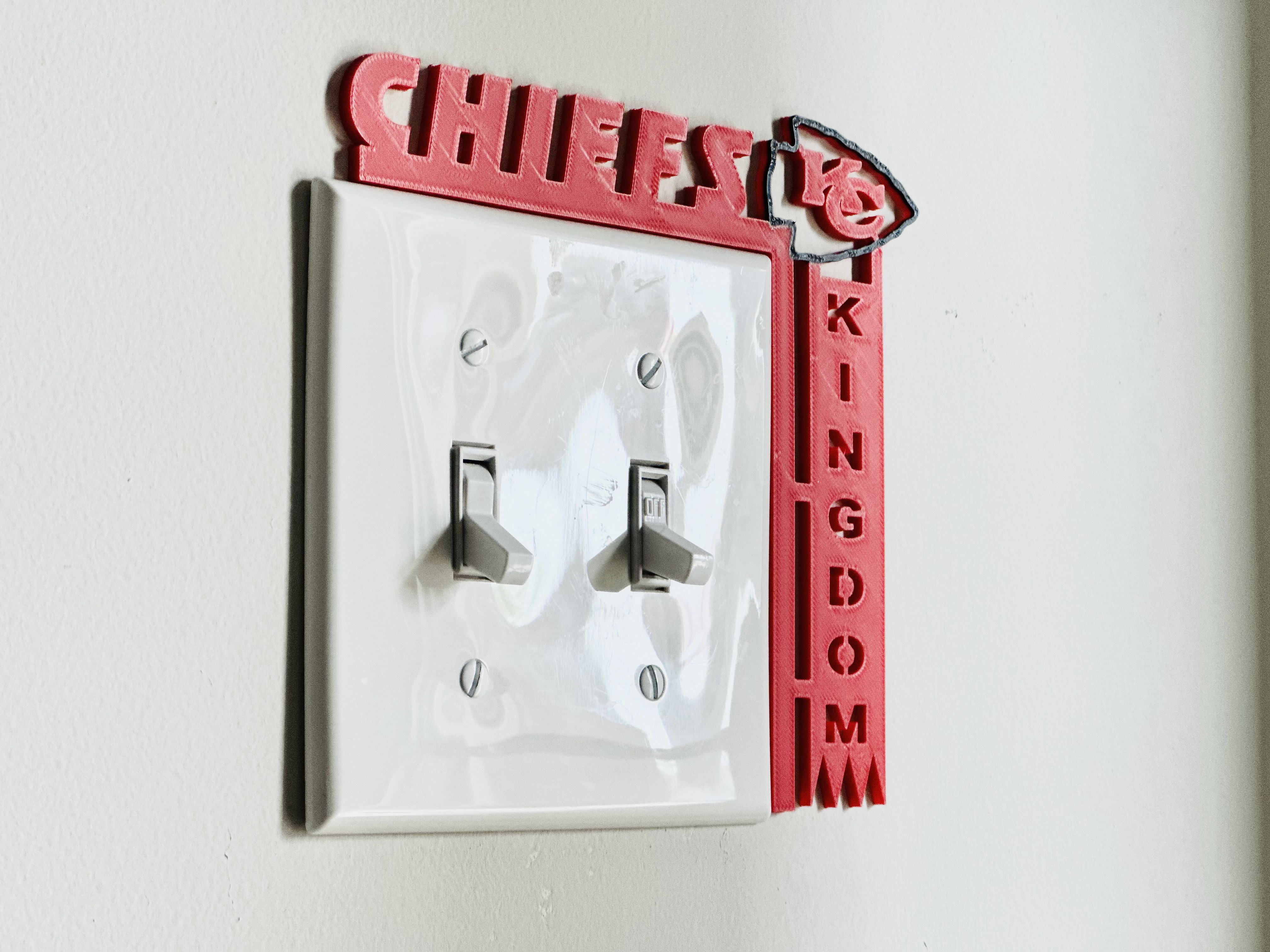 Light Switch Display - Chiefs Kingdom