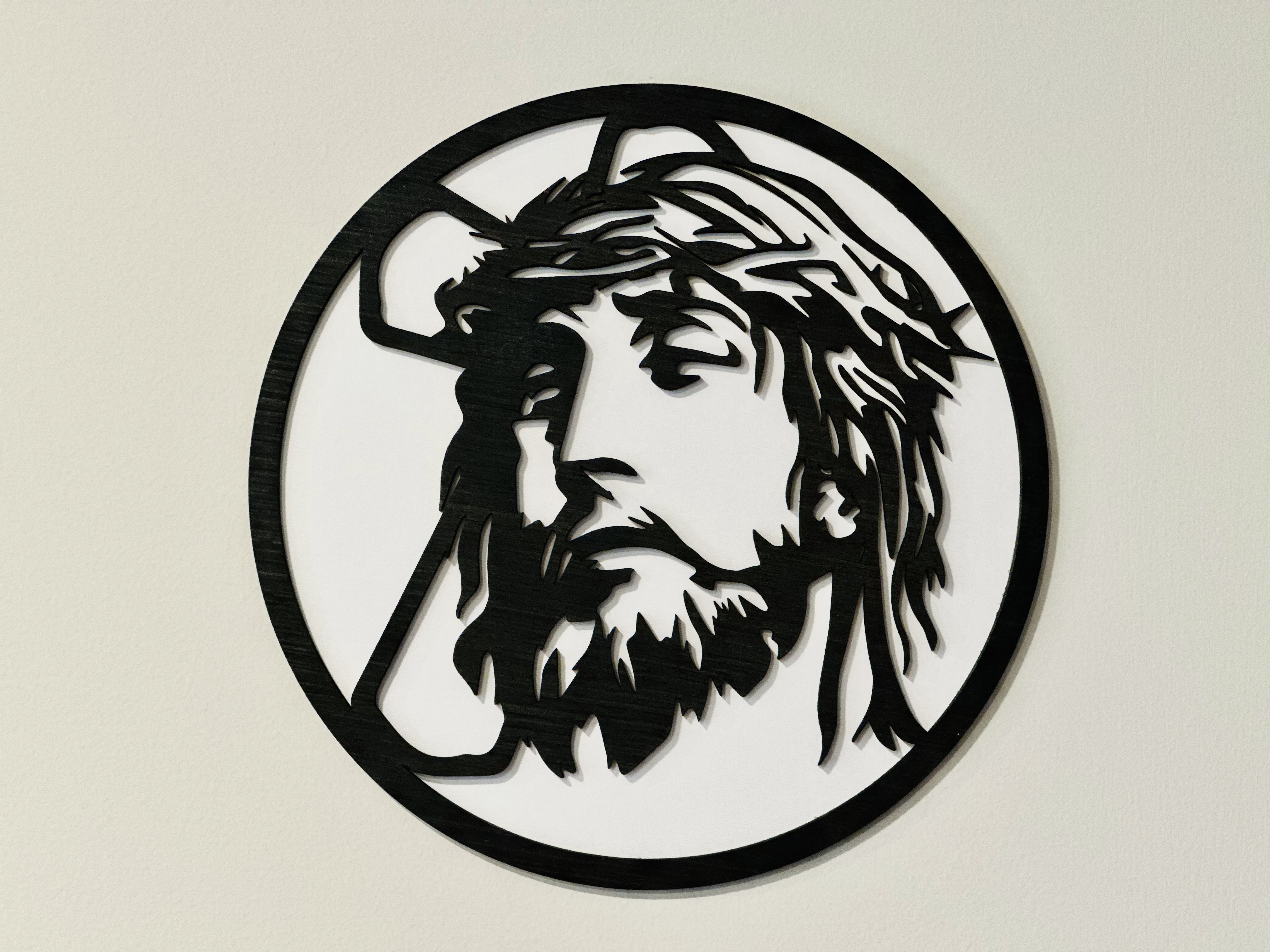 Wooden Wall Decor - Jesus Silhouette