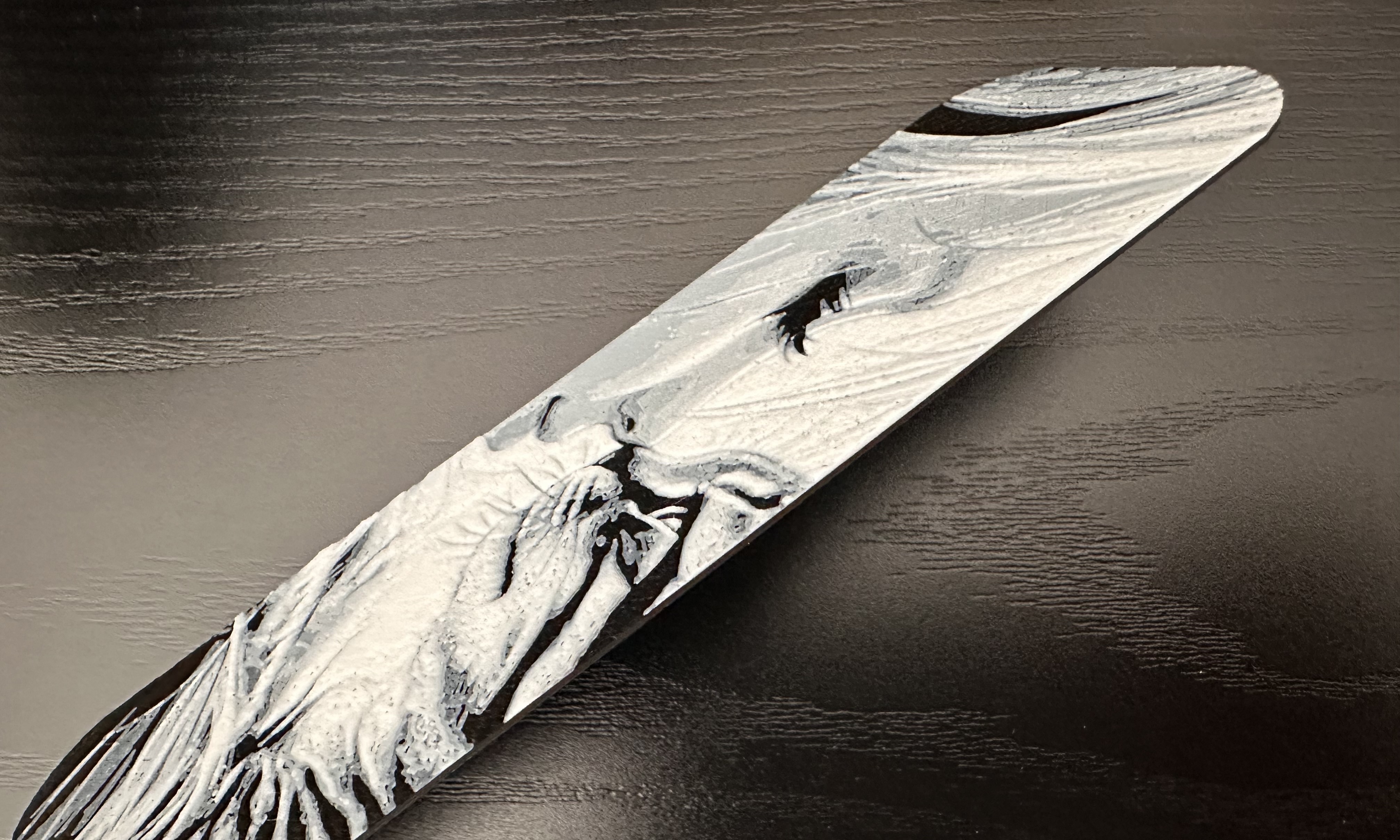 3D Printed Bookmark - Loved Cat
