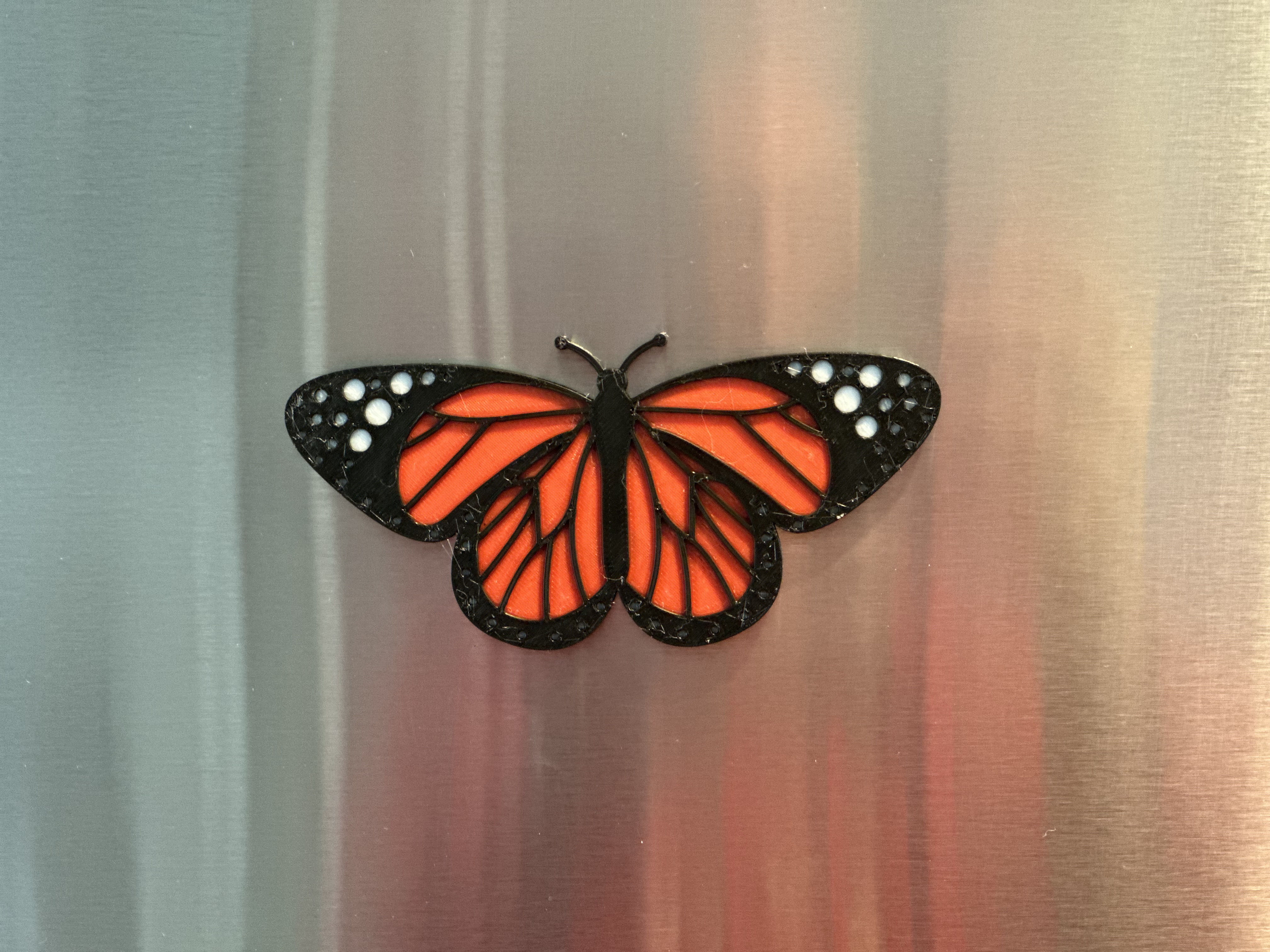 3D Printed Magnet - Monarch Butterfly