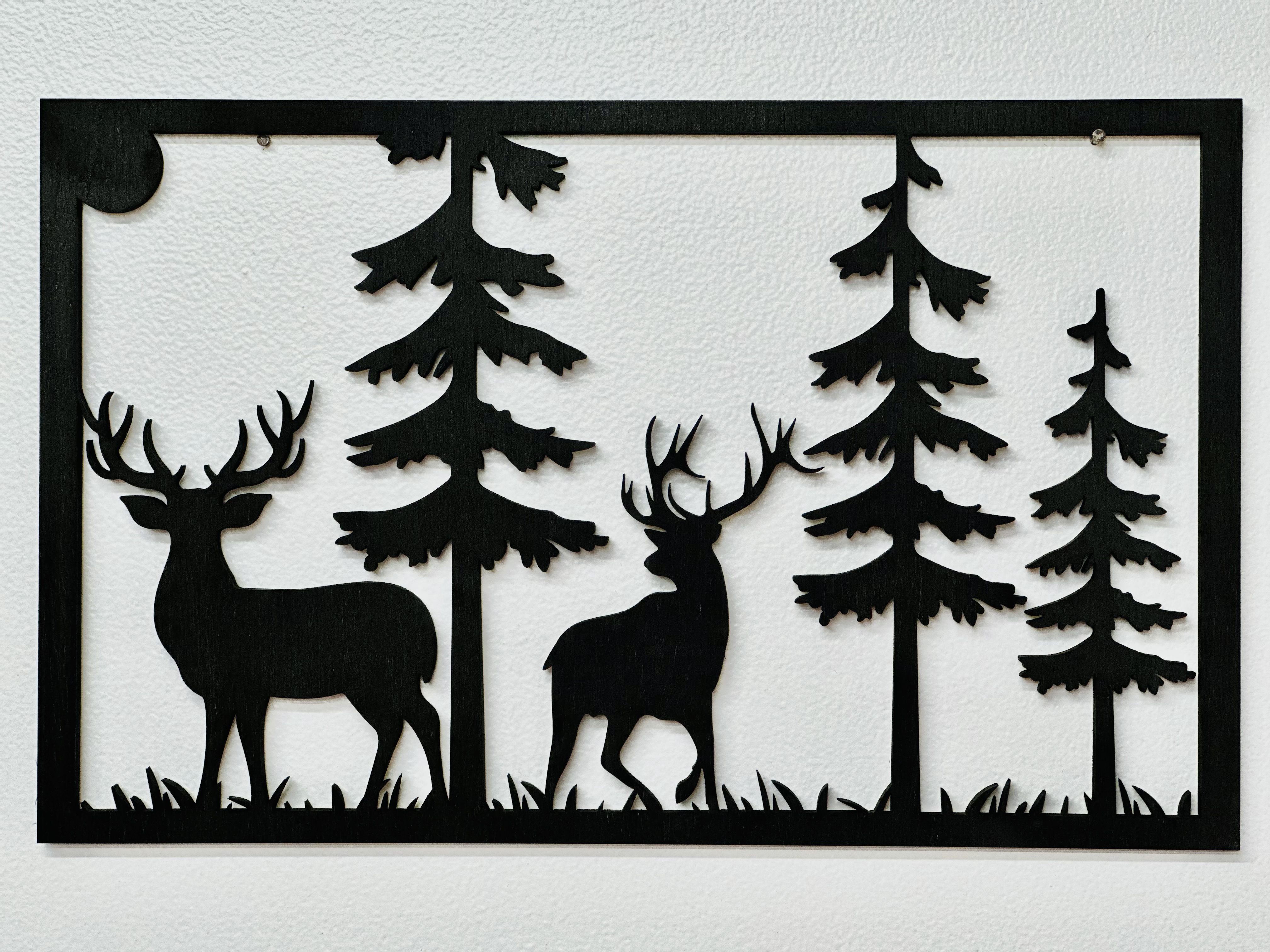 Wooden Wall Decor - Deer Silhouette