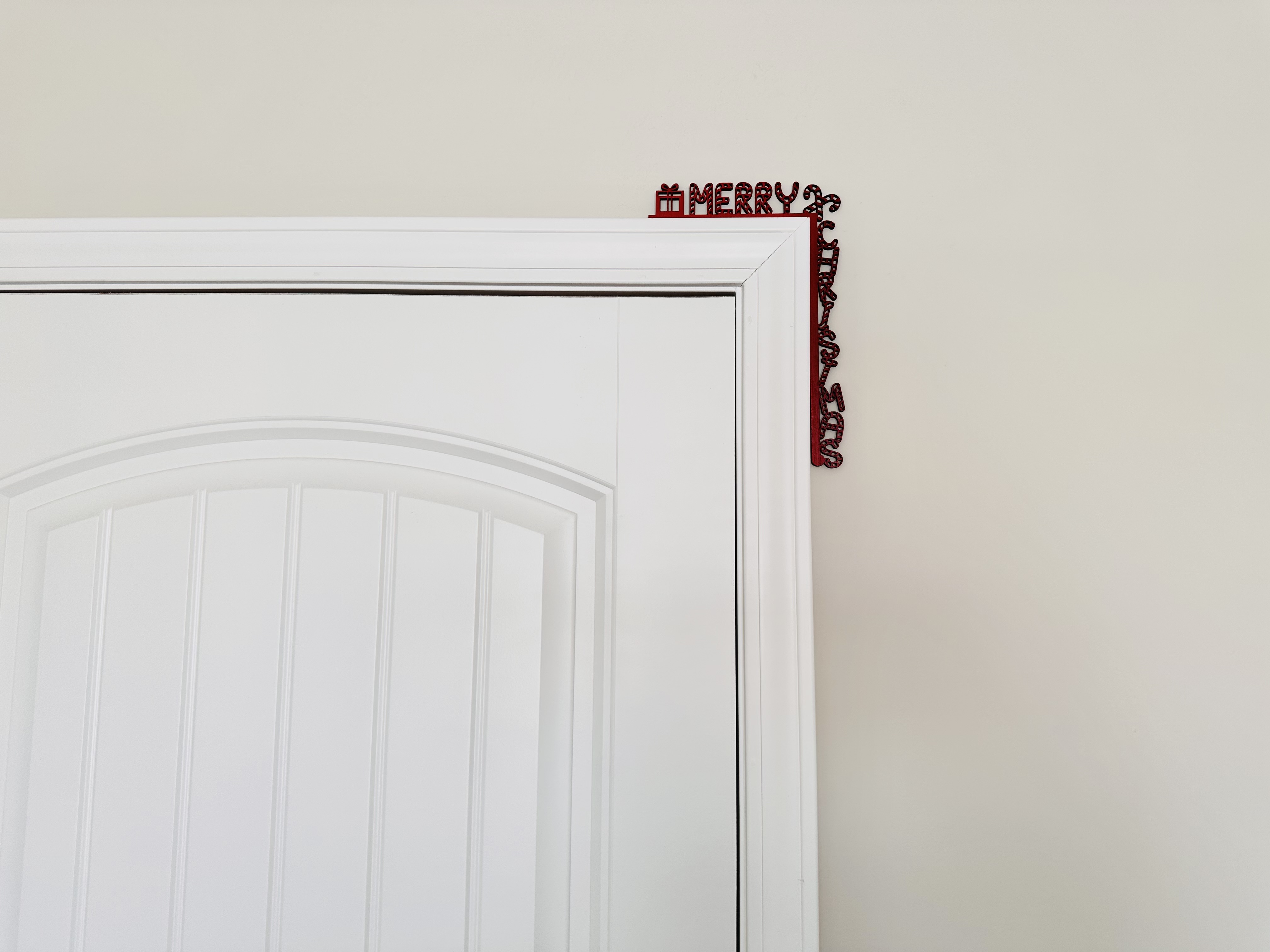 Corner Door Display - Merry Christmas