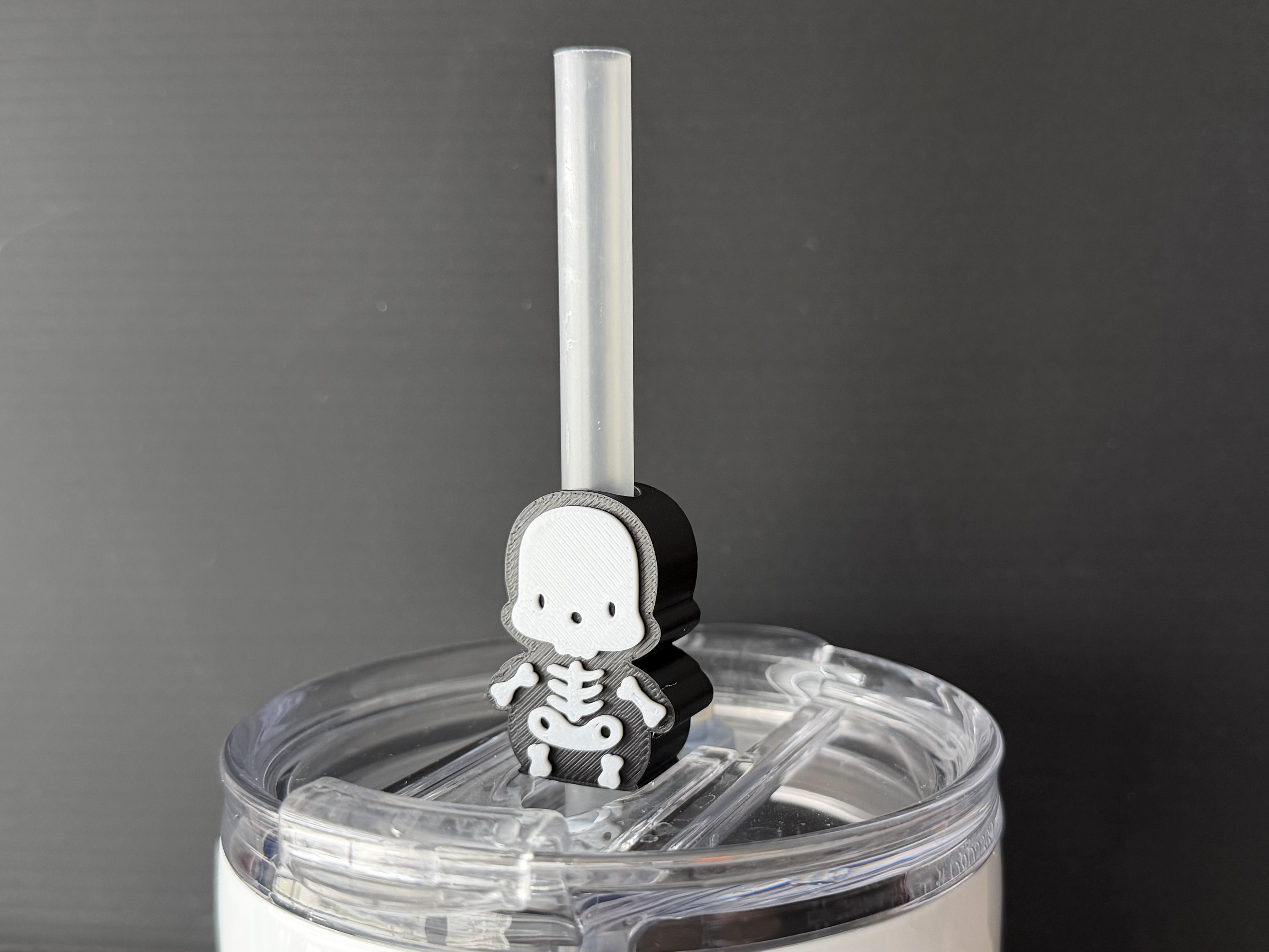 Straw Topper - Skeleton