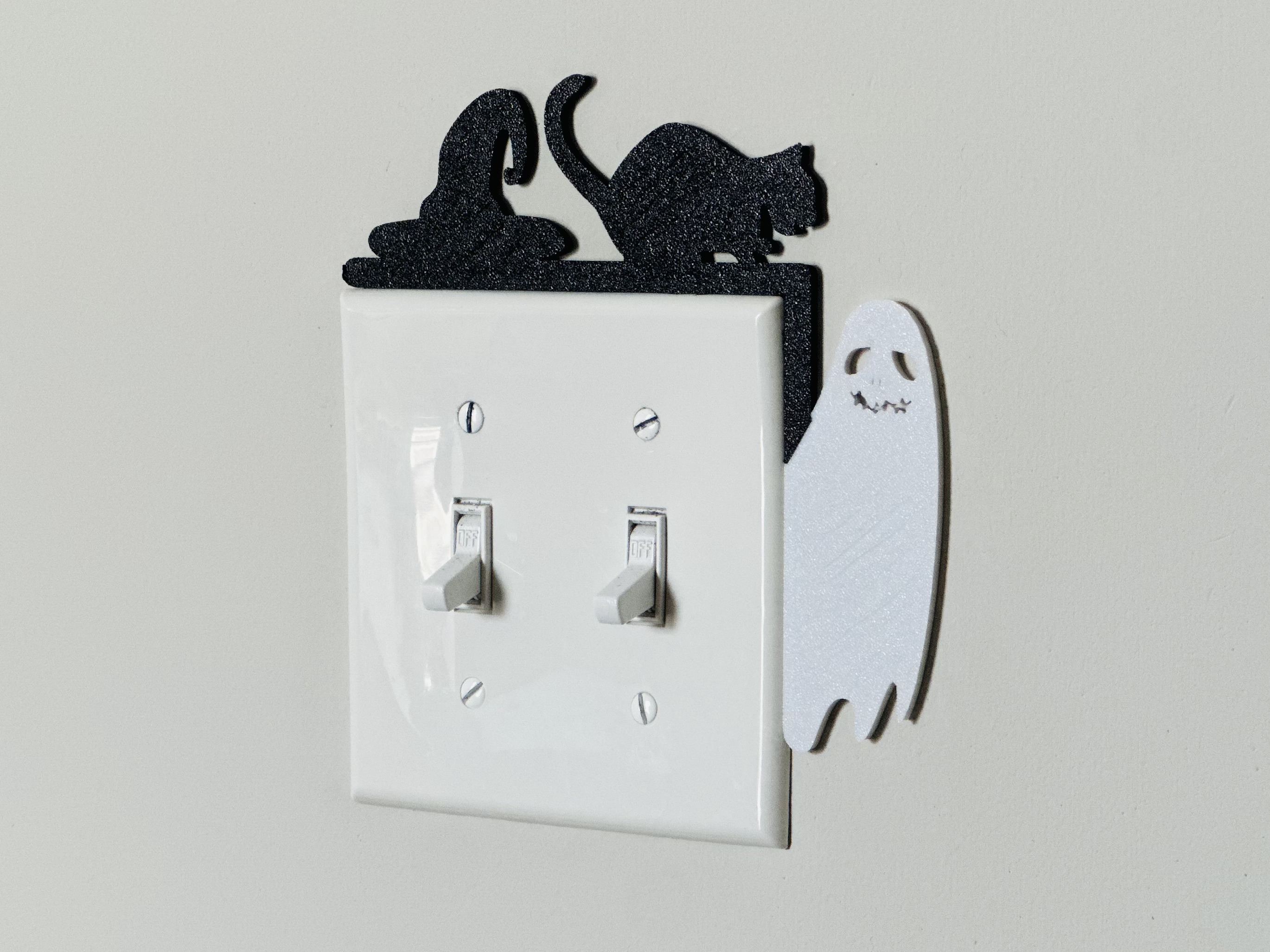 Light Switch Display - Cat & Ghost