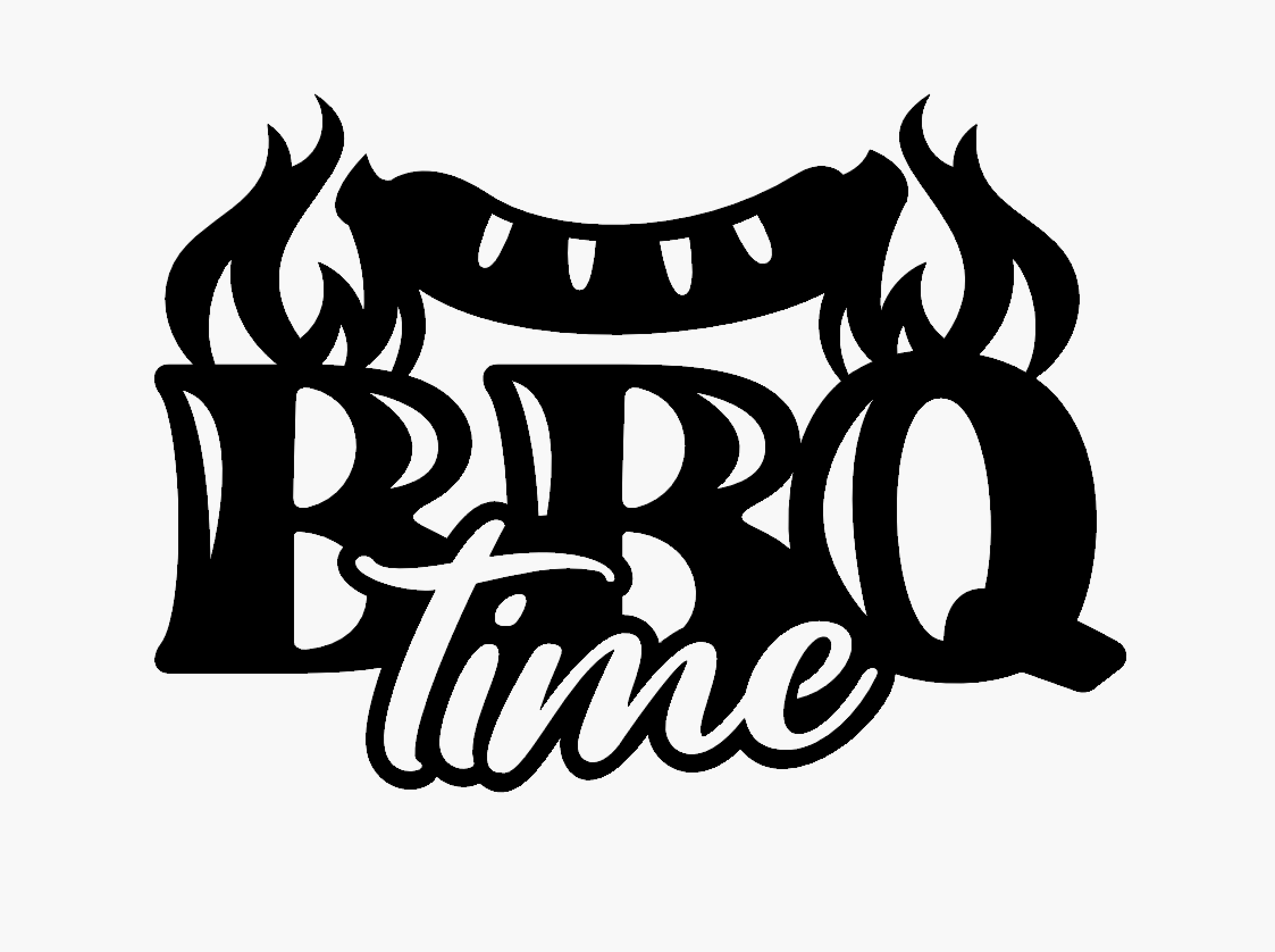 BBQ Wall Sign - BBQ Time