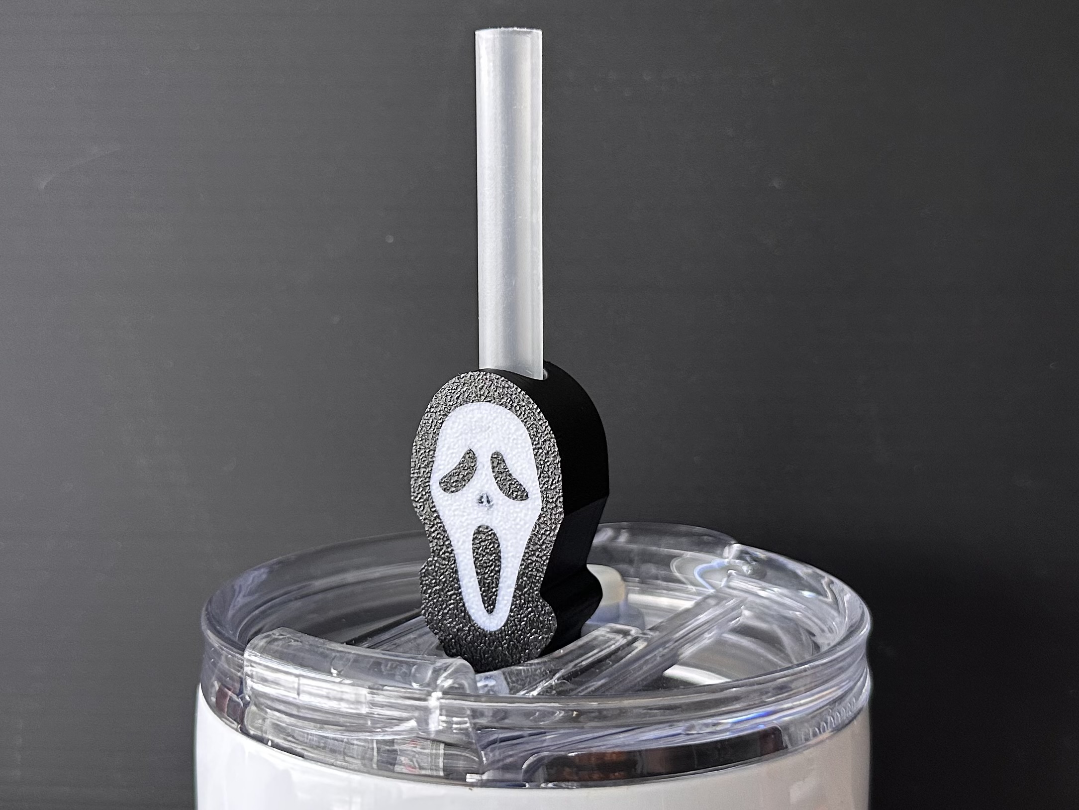 Straw Topper - Scream Face