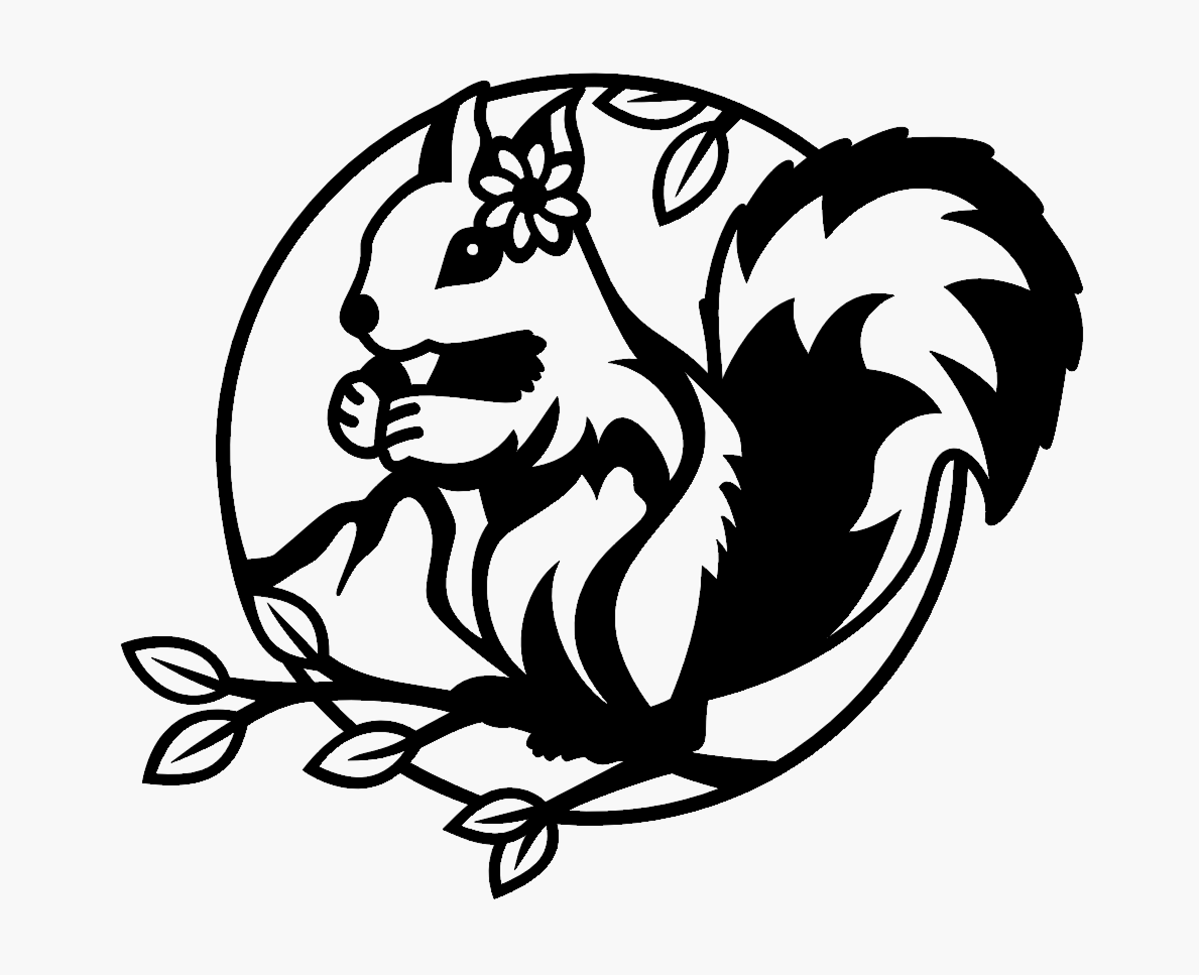 Forest Animal Wall Art - Squirrel