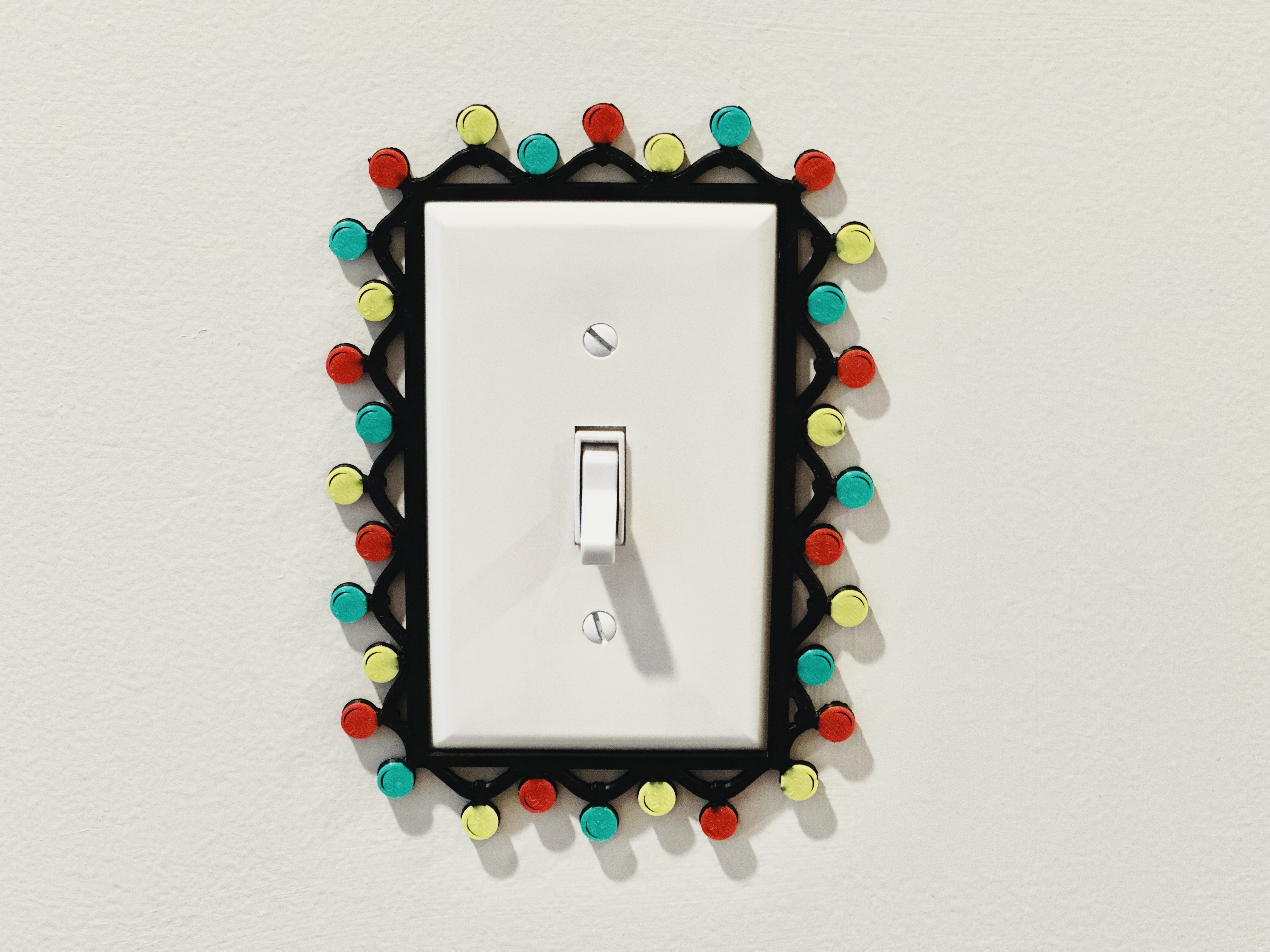 Light Switch Display - Christmas Lights