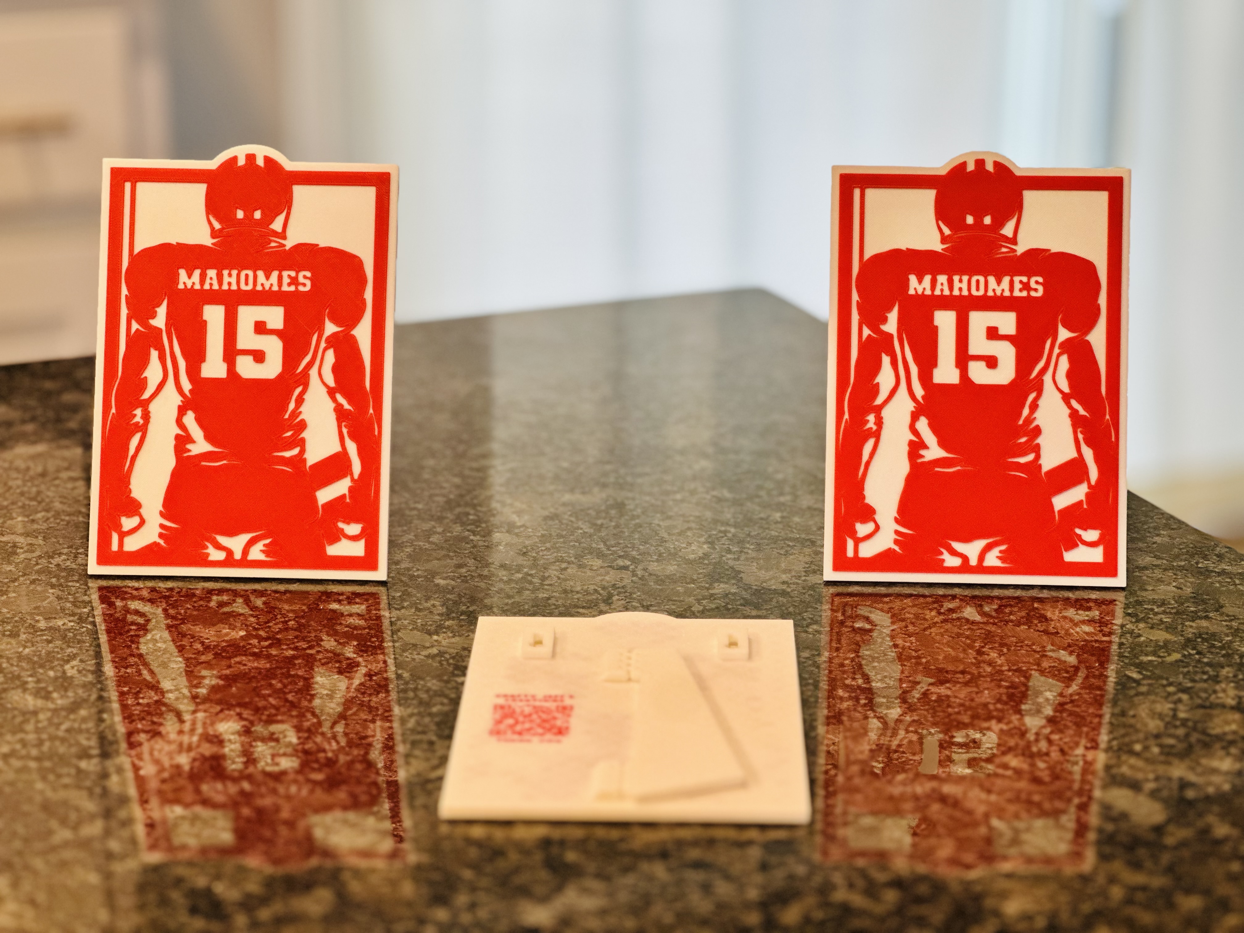3D Printed Sports Sign - Mahomes