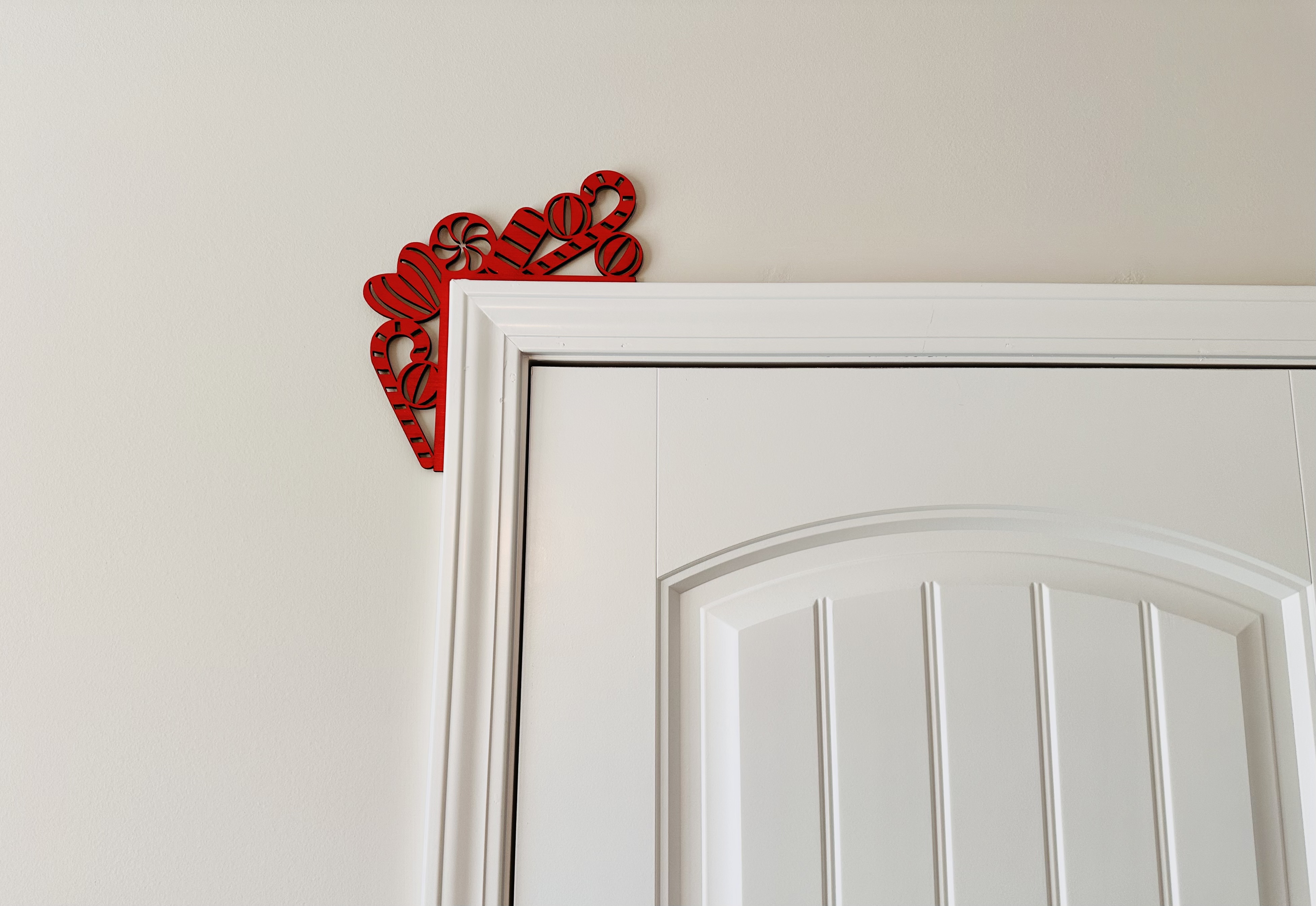 Corner Door Display - Candy Canes
