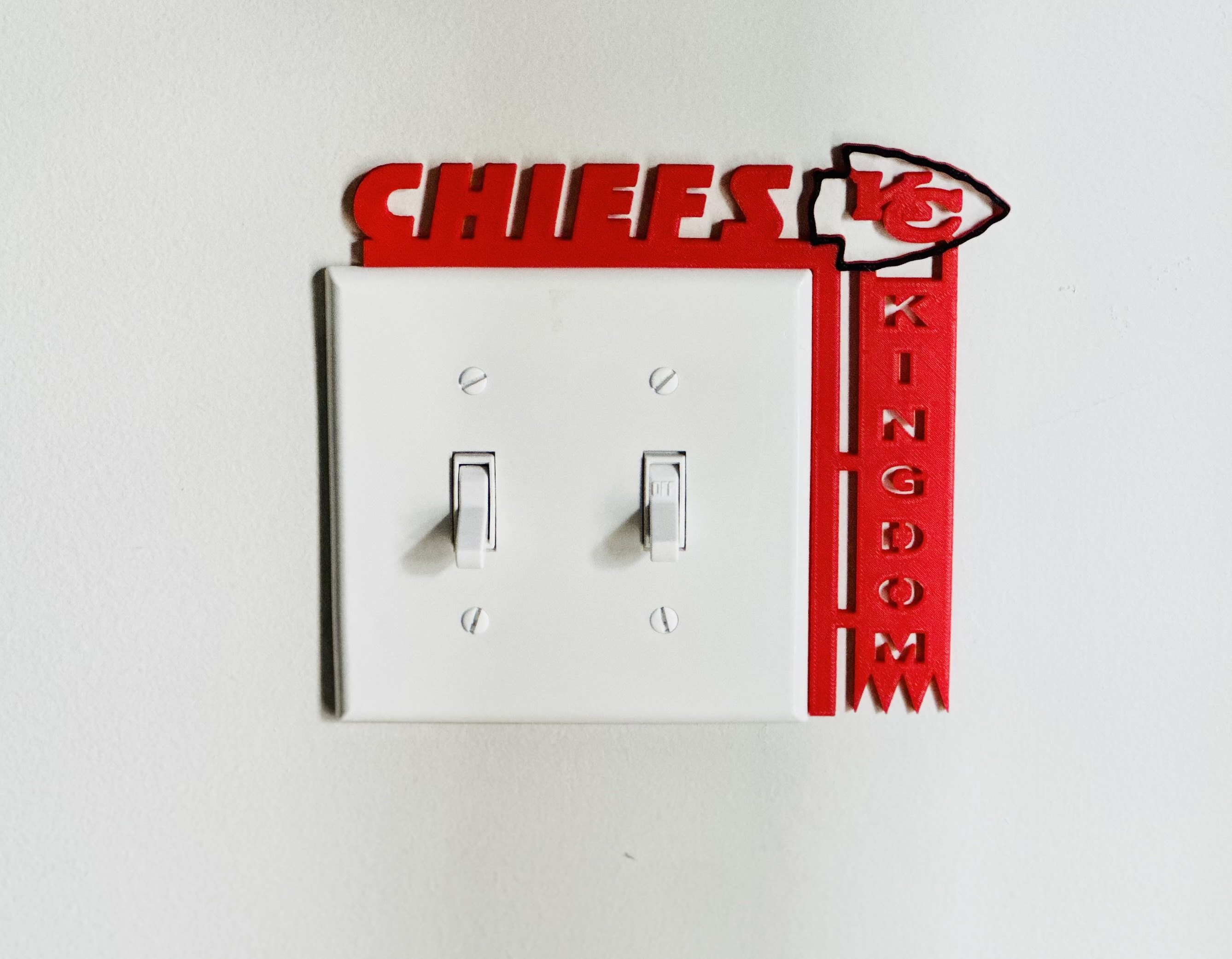 Light Switch Display - Chiefs Kingdom