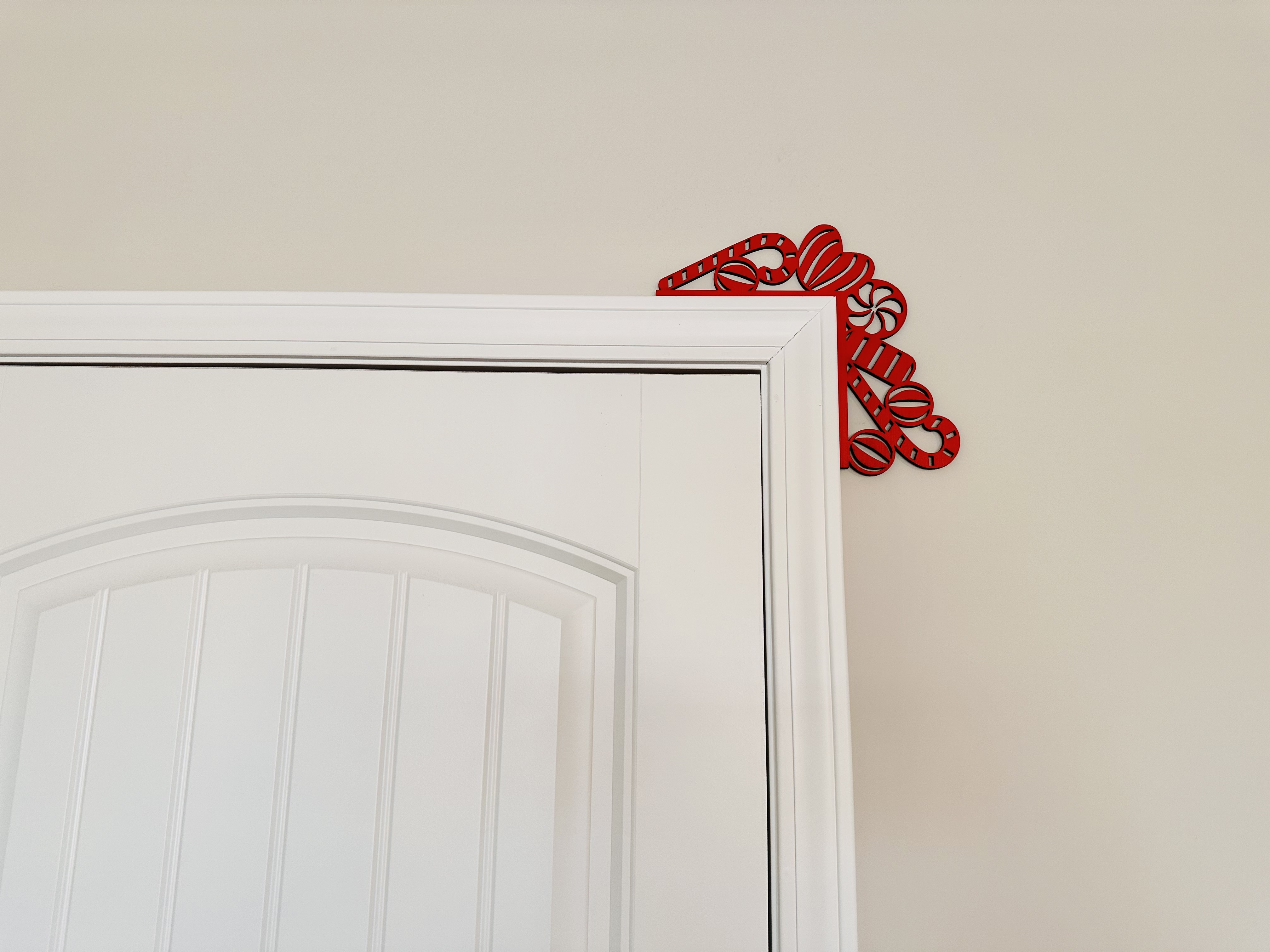 Corner Door Display - Candy Canes