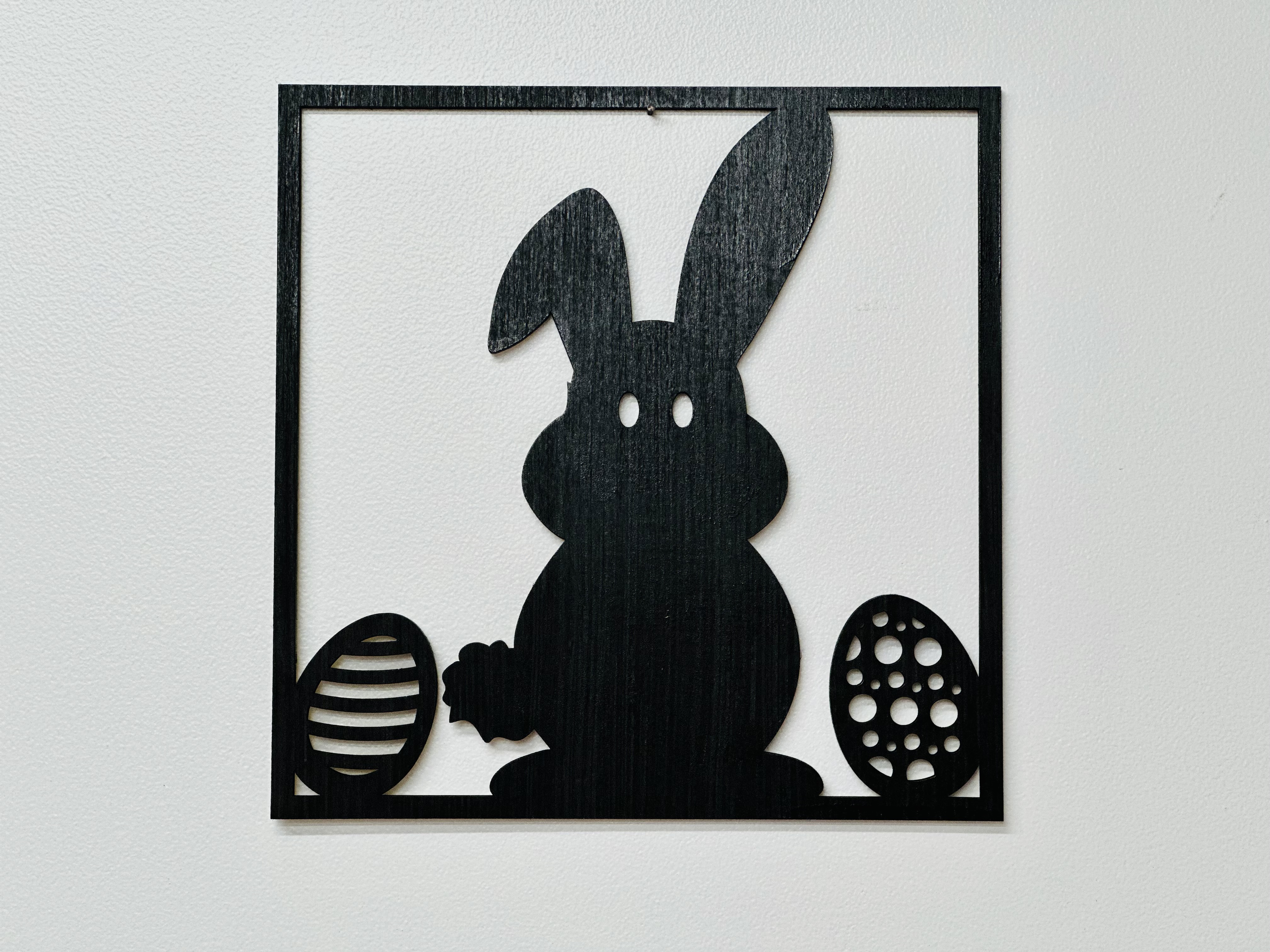 Wooden Wall Decor - Easter Bunny Silhouette