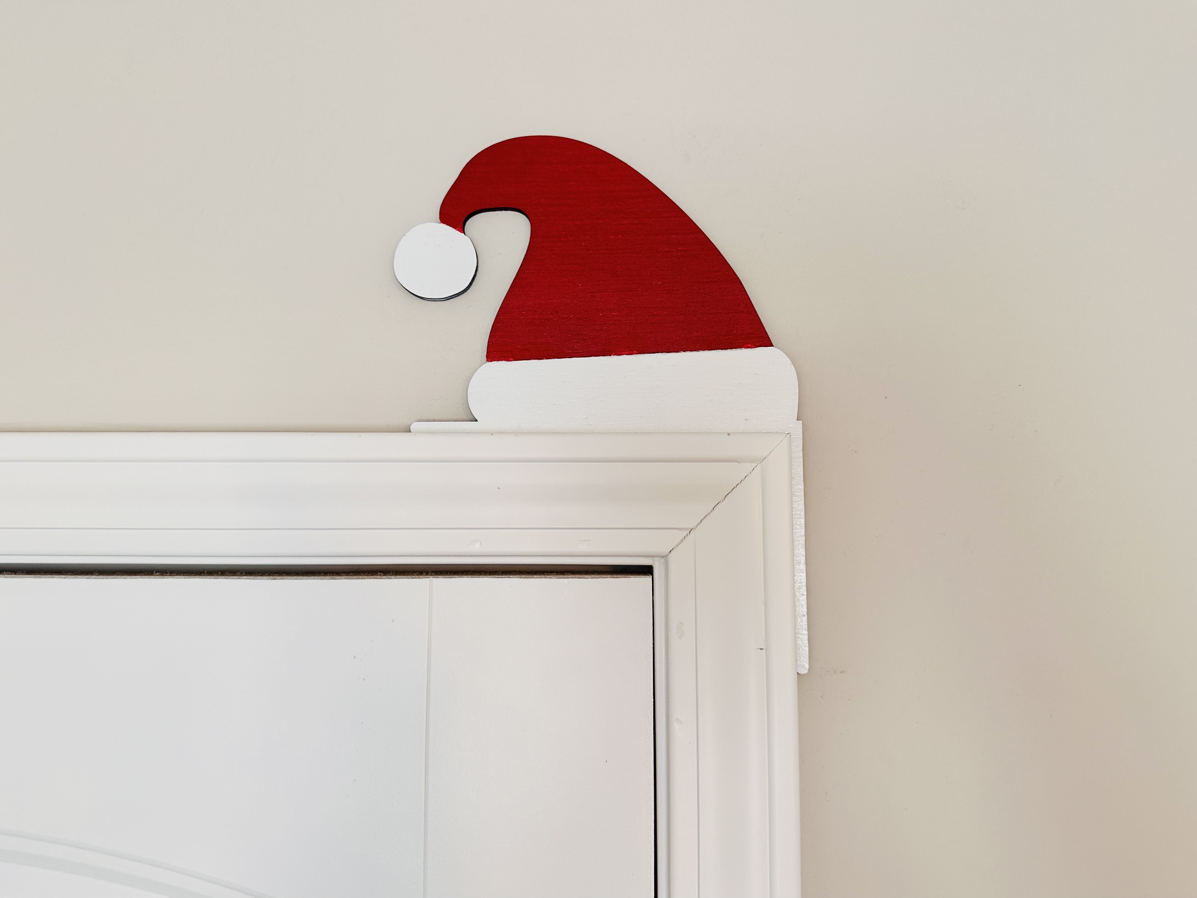 Corner Door Display - Santa Hat