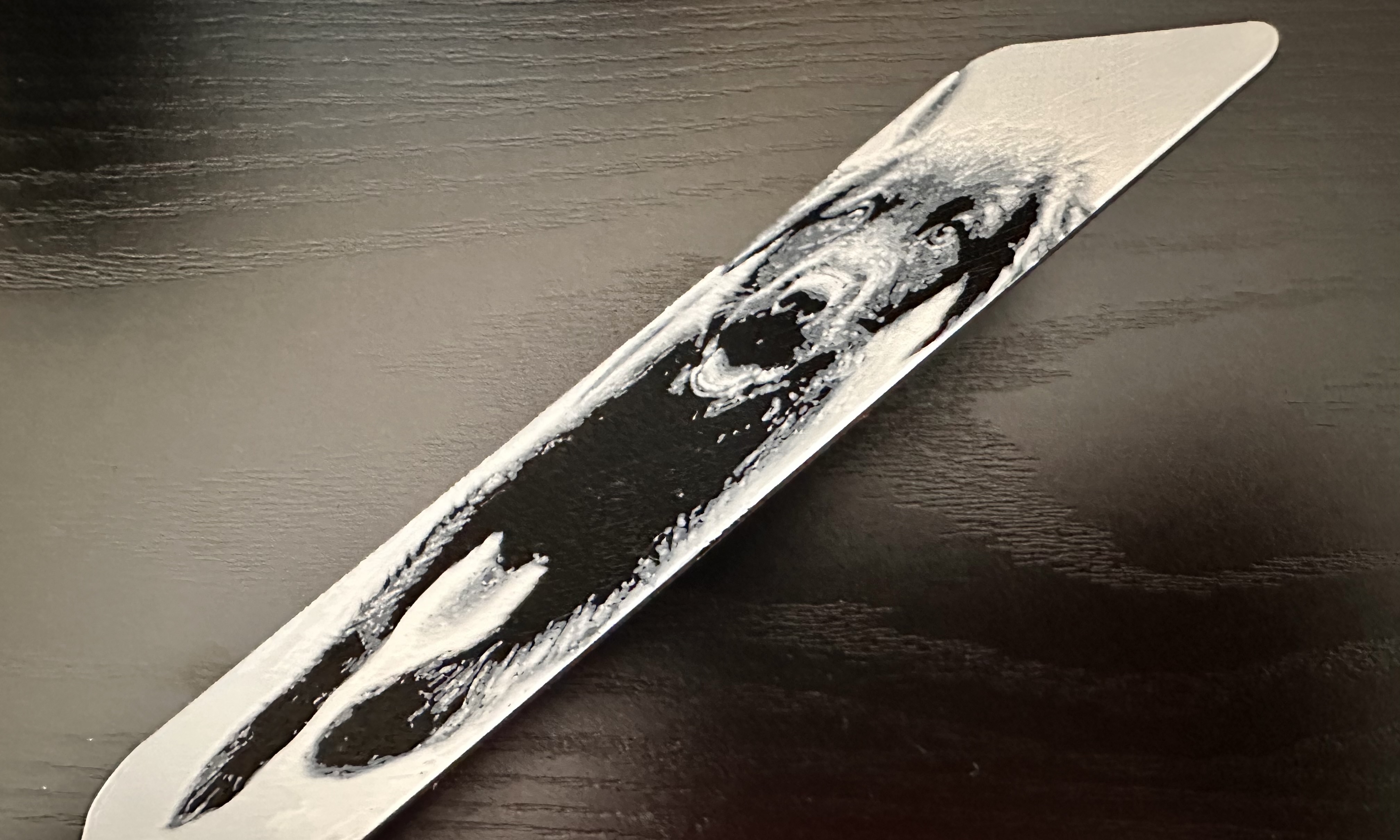 3D Printed Bookmark - Black Dog
