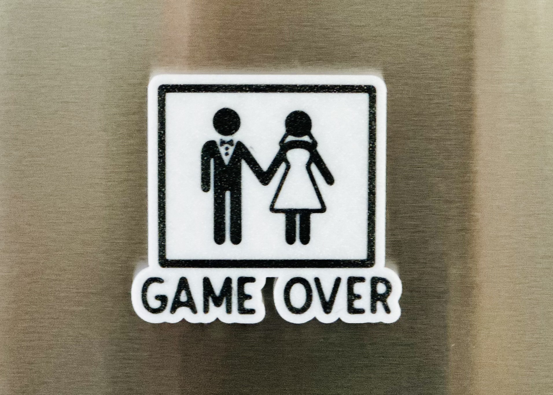 3D Printed Magnet - Game Over