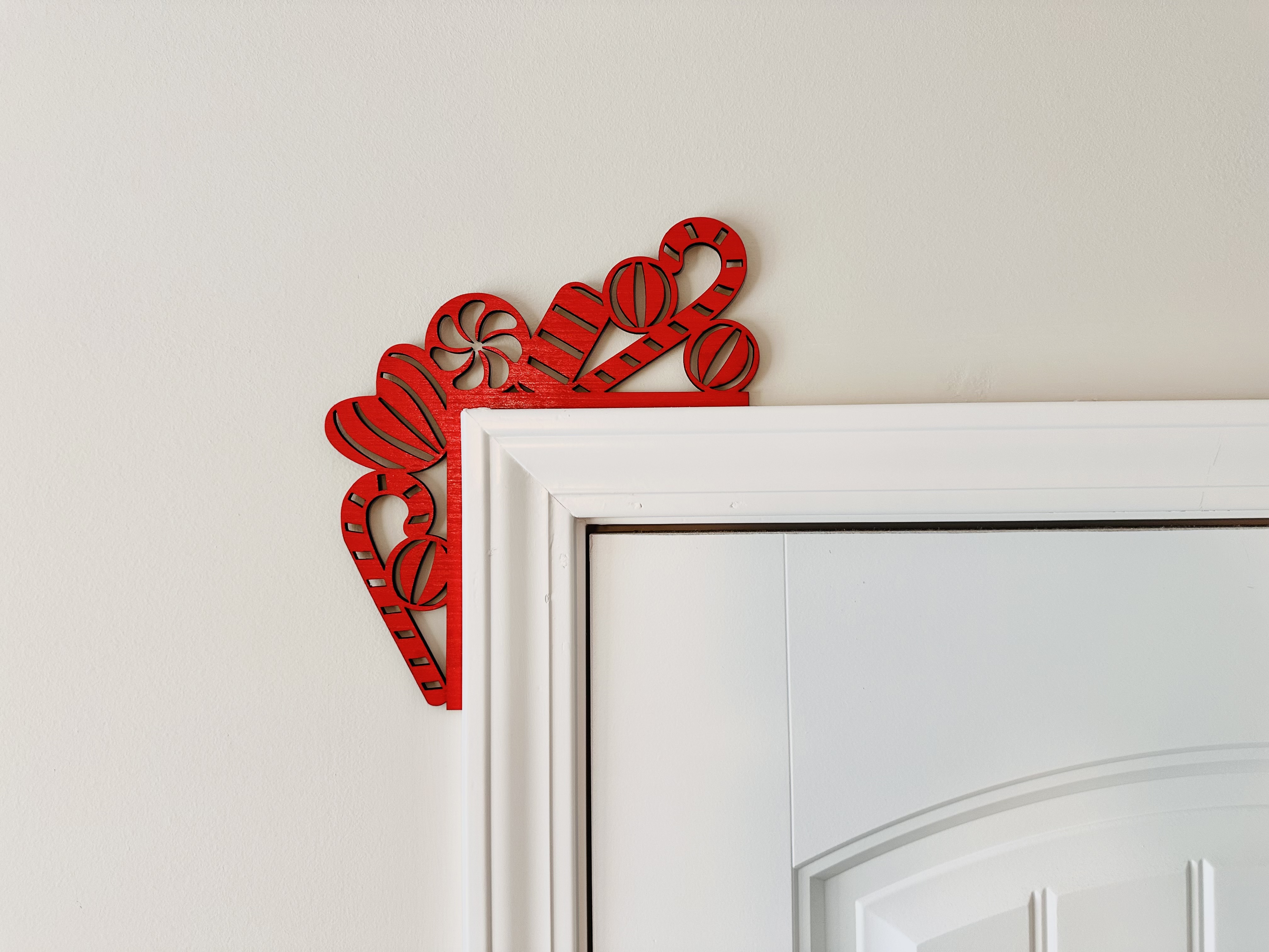 Corner Door Display - Candy Canes