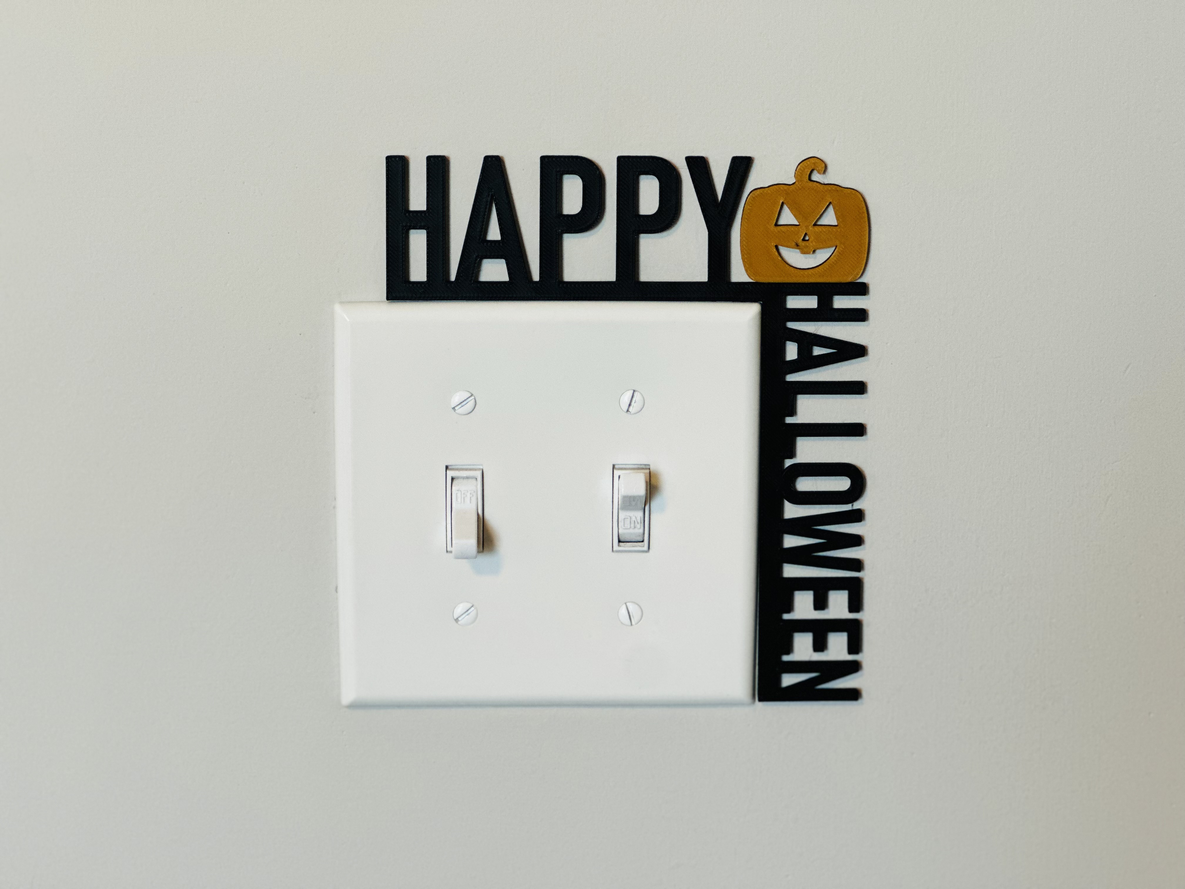 Light Switch Display - Happy Halloween