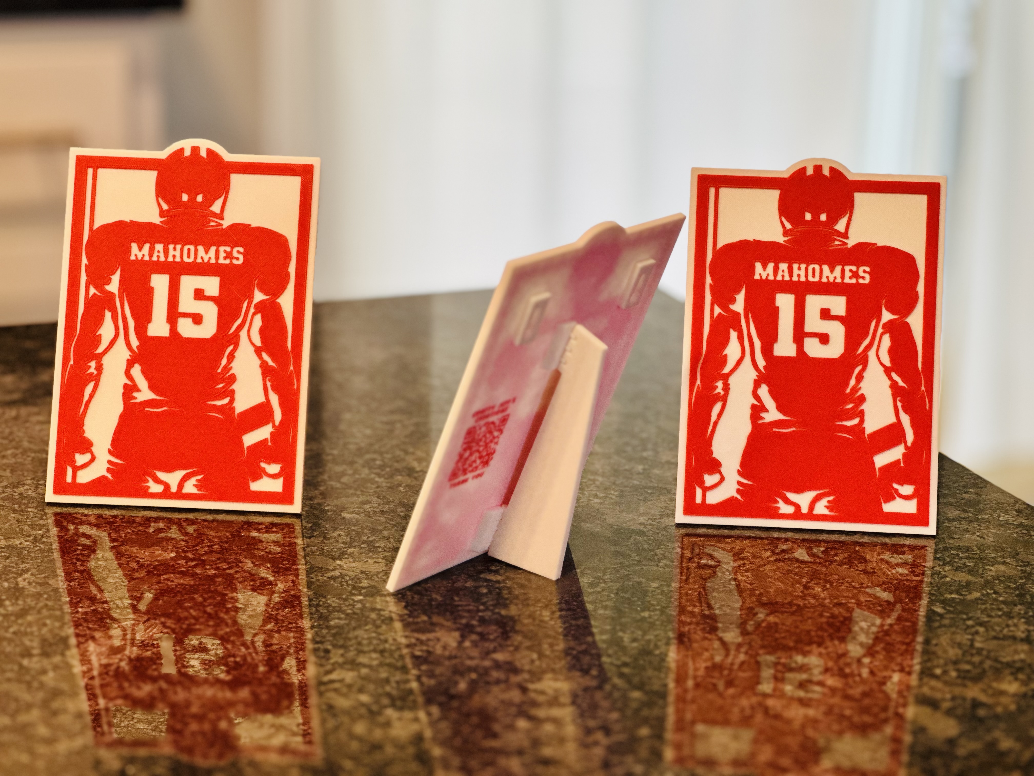 3D Printed Sports Sign - Mahomes
