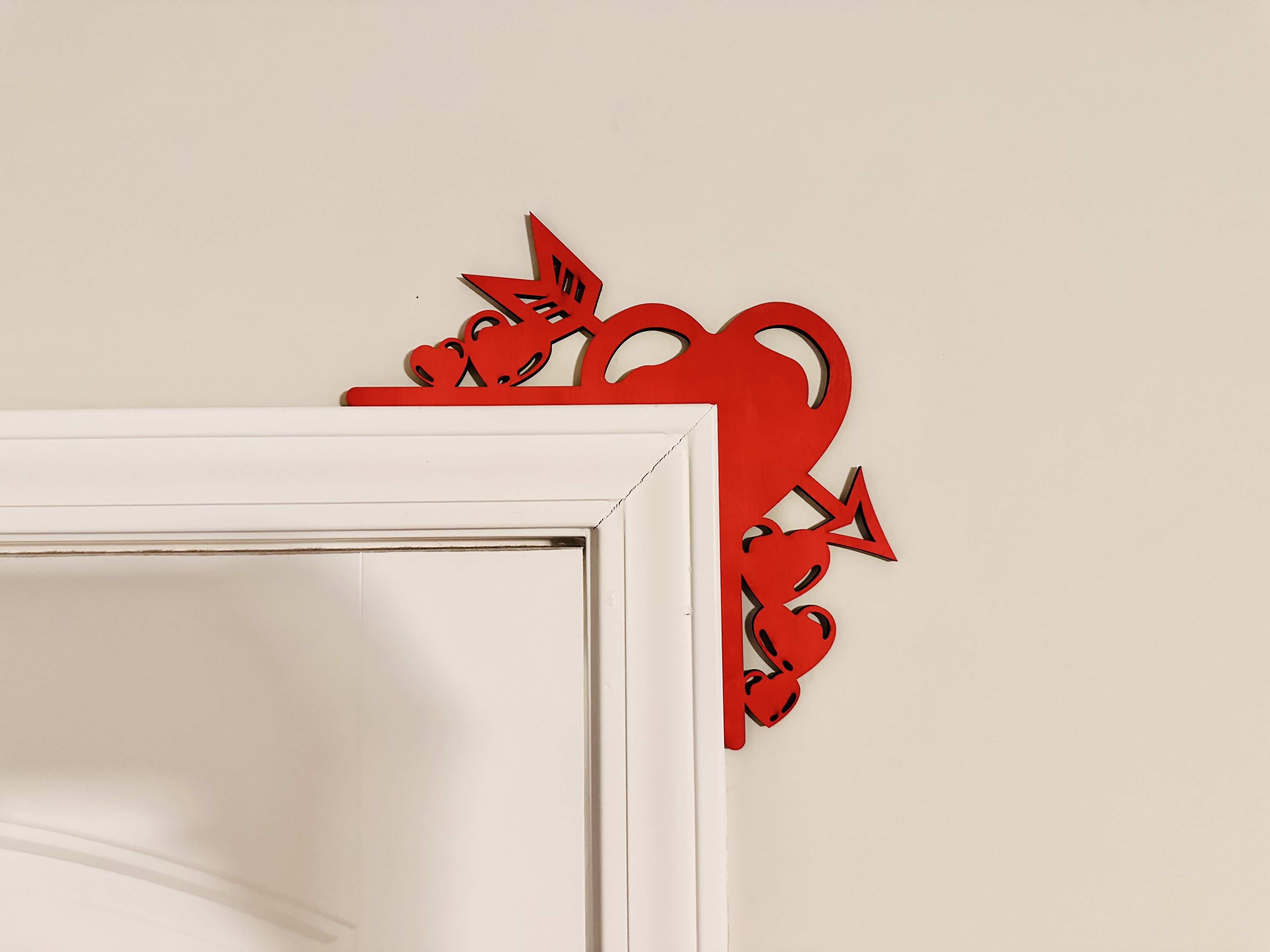 Corner Door Display - Hearts