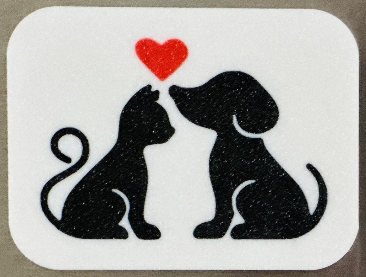 3D Printed Magnets - Cat and Dog Friends