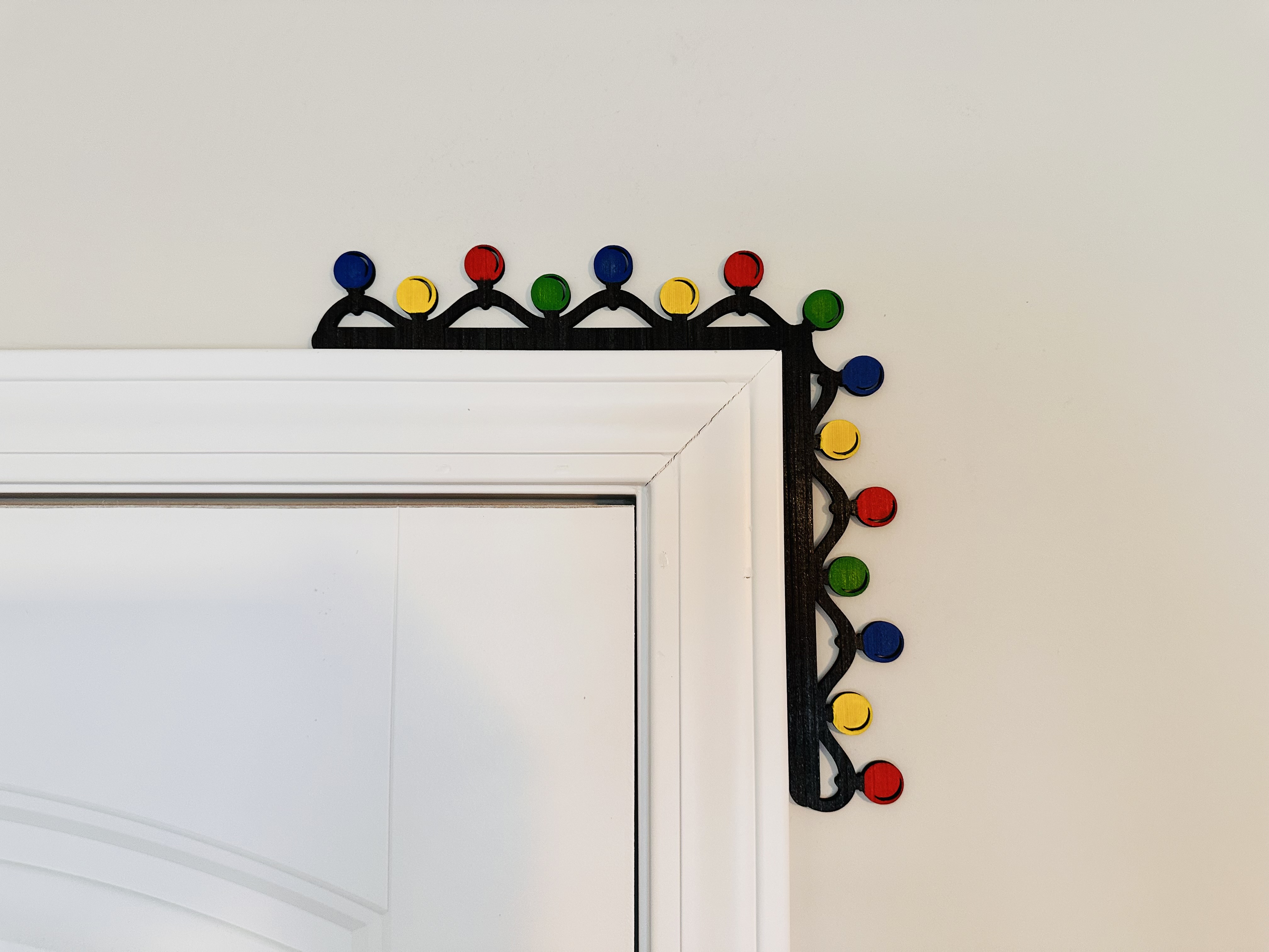 Corner Door Display - Christmas Lights