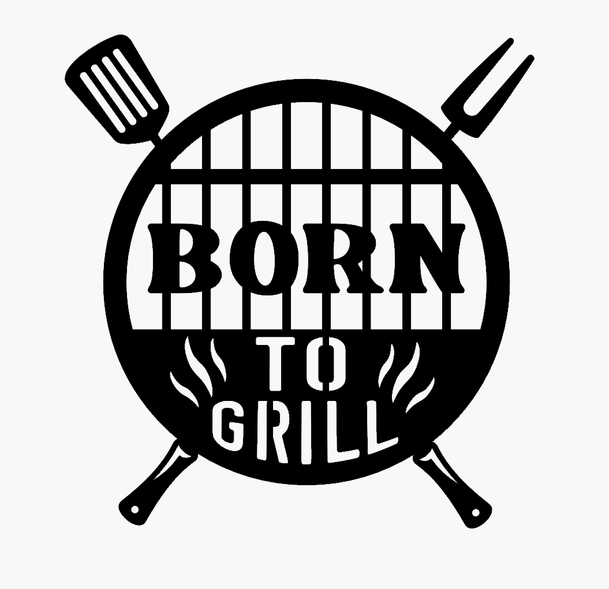 BBQ Wall Sign - Born to Grill