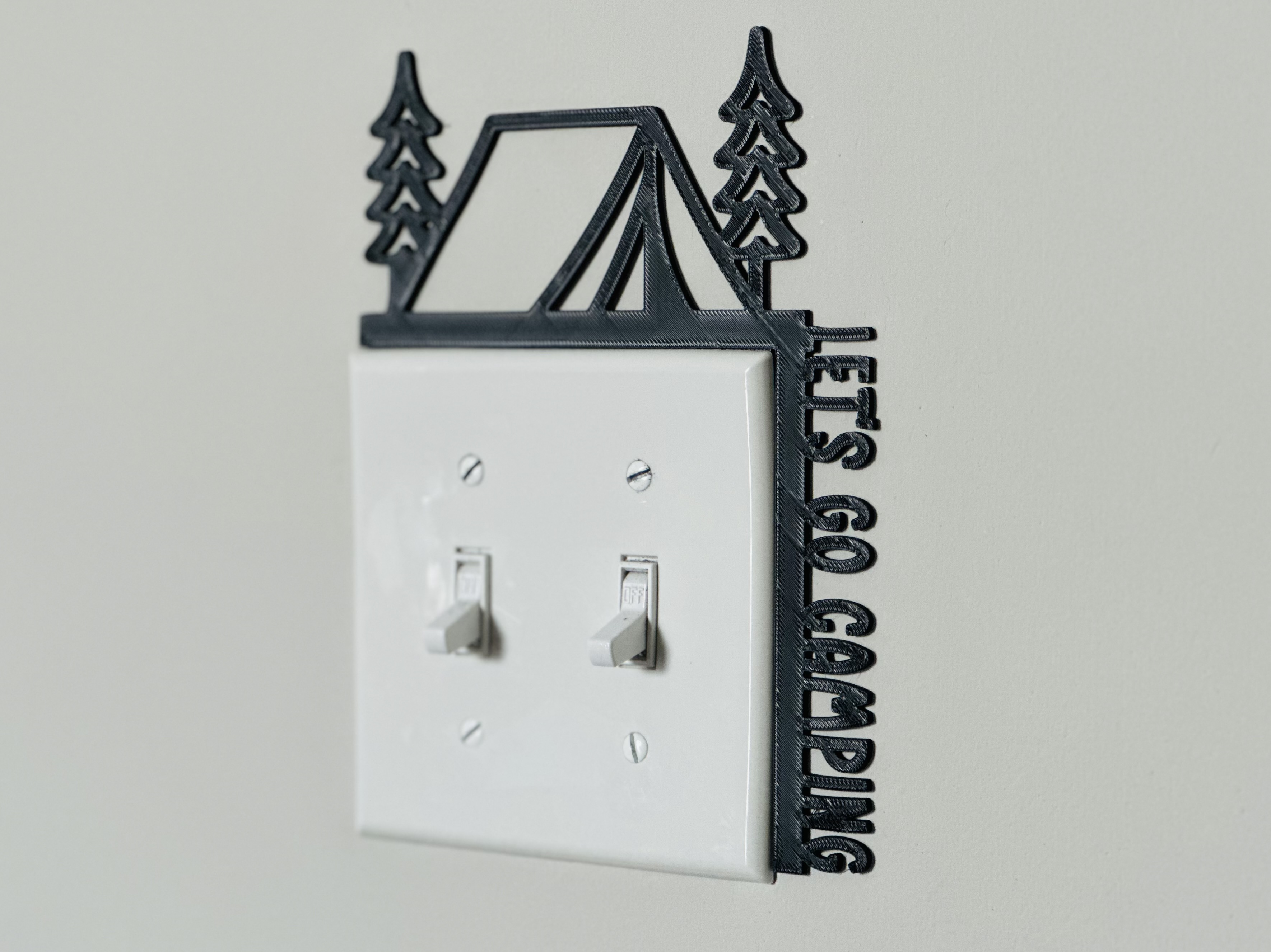 Light Switch Display - Let’s Go Camping