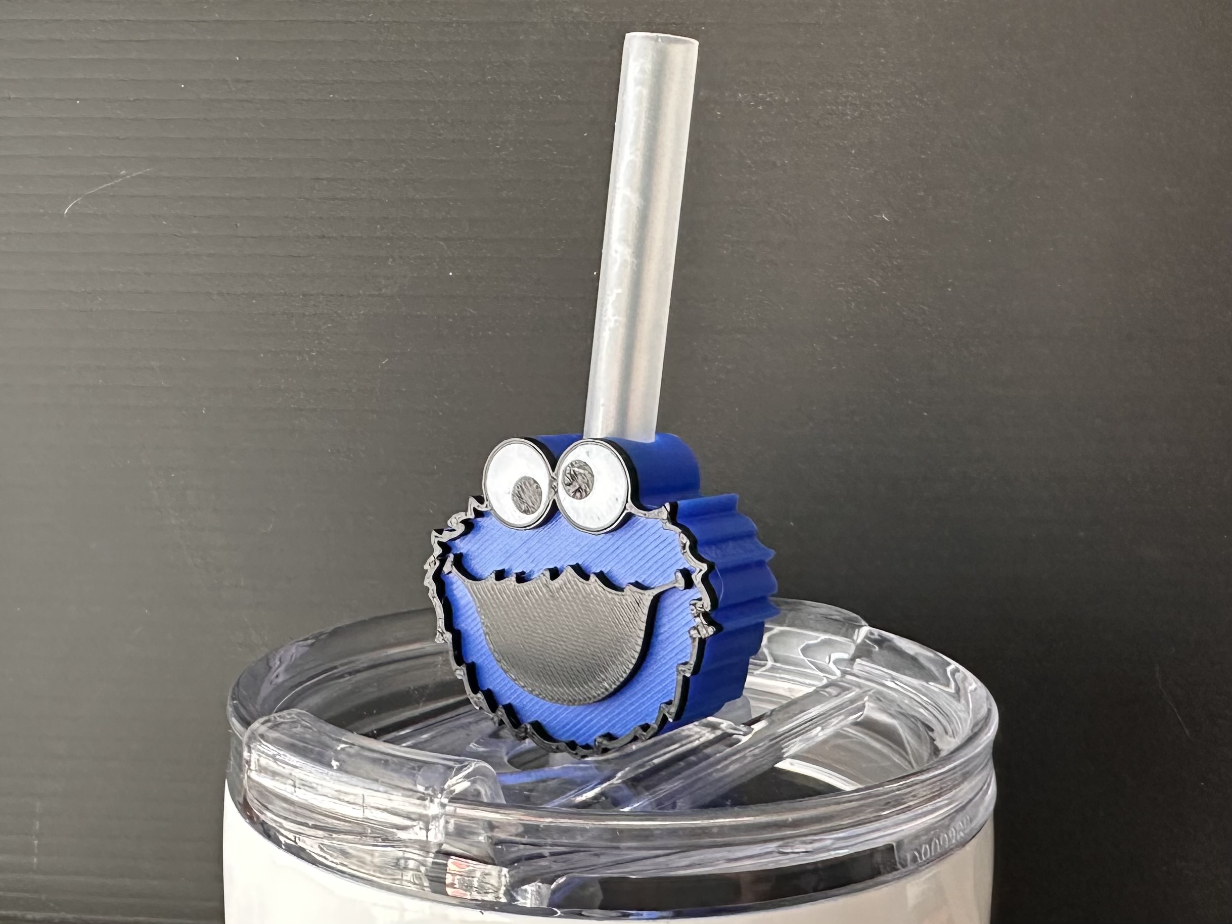 Straw Topper - Cookie Monster