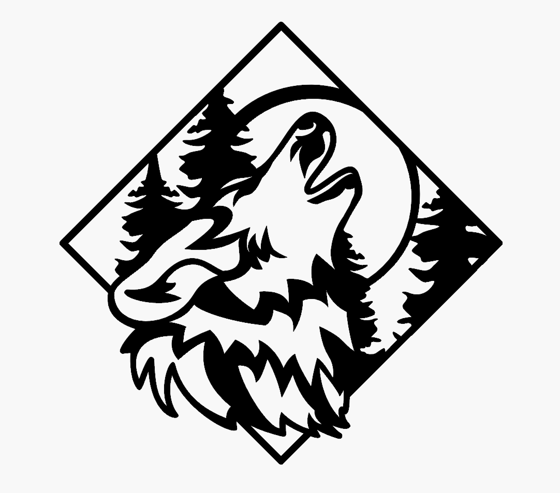 Forest Animal Wall Art - Wolf