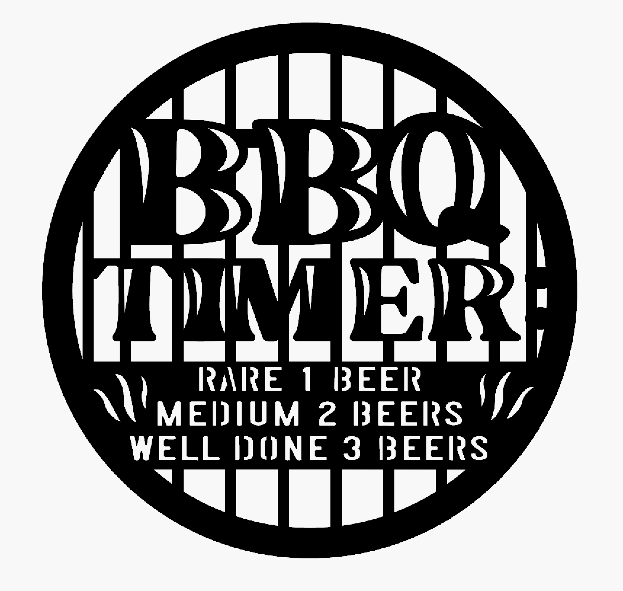 BBQ Wall Sign - BBQ Timer