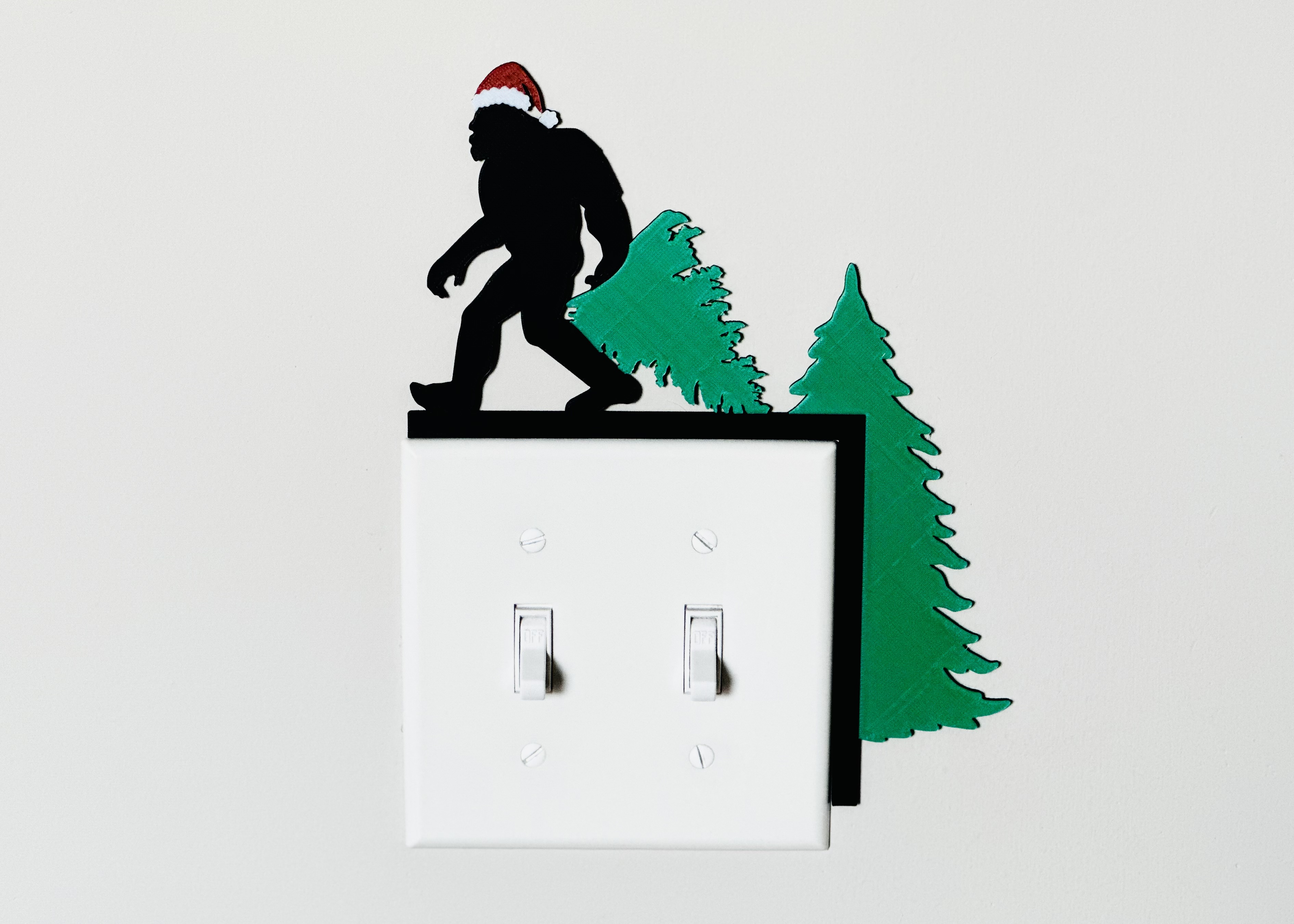 Light Switch Display - Bigfoot Christmas