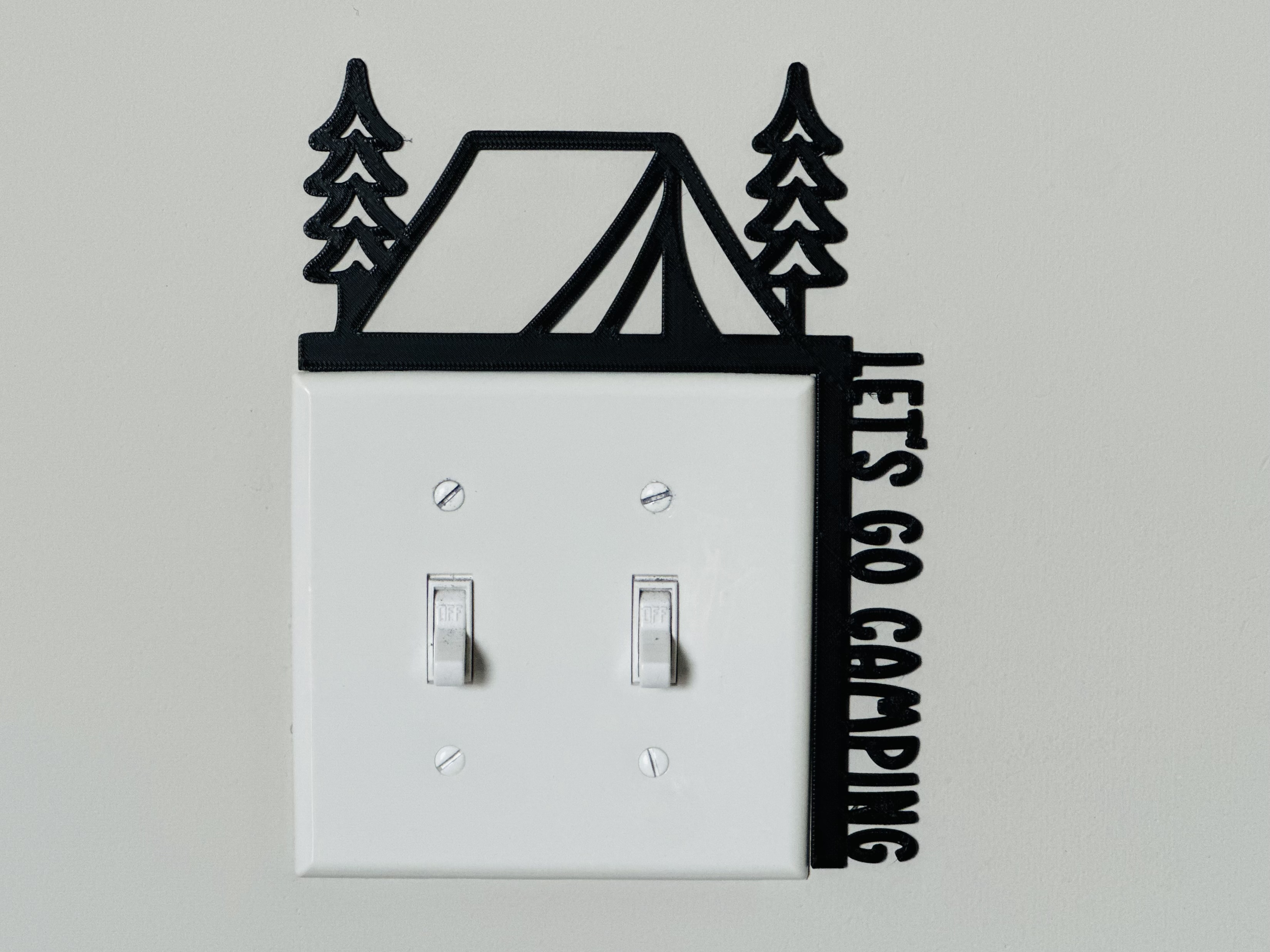 Light Switch Display - Let’s Go Camping