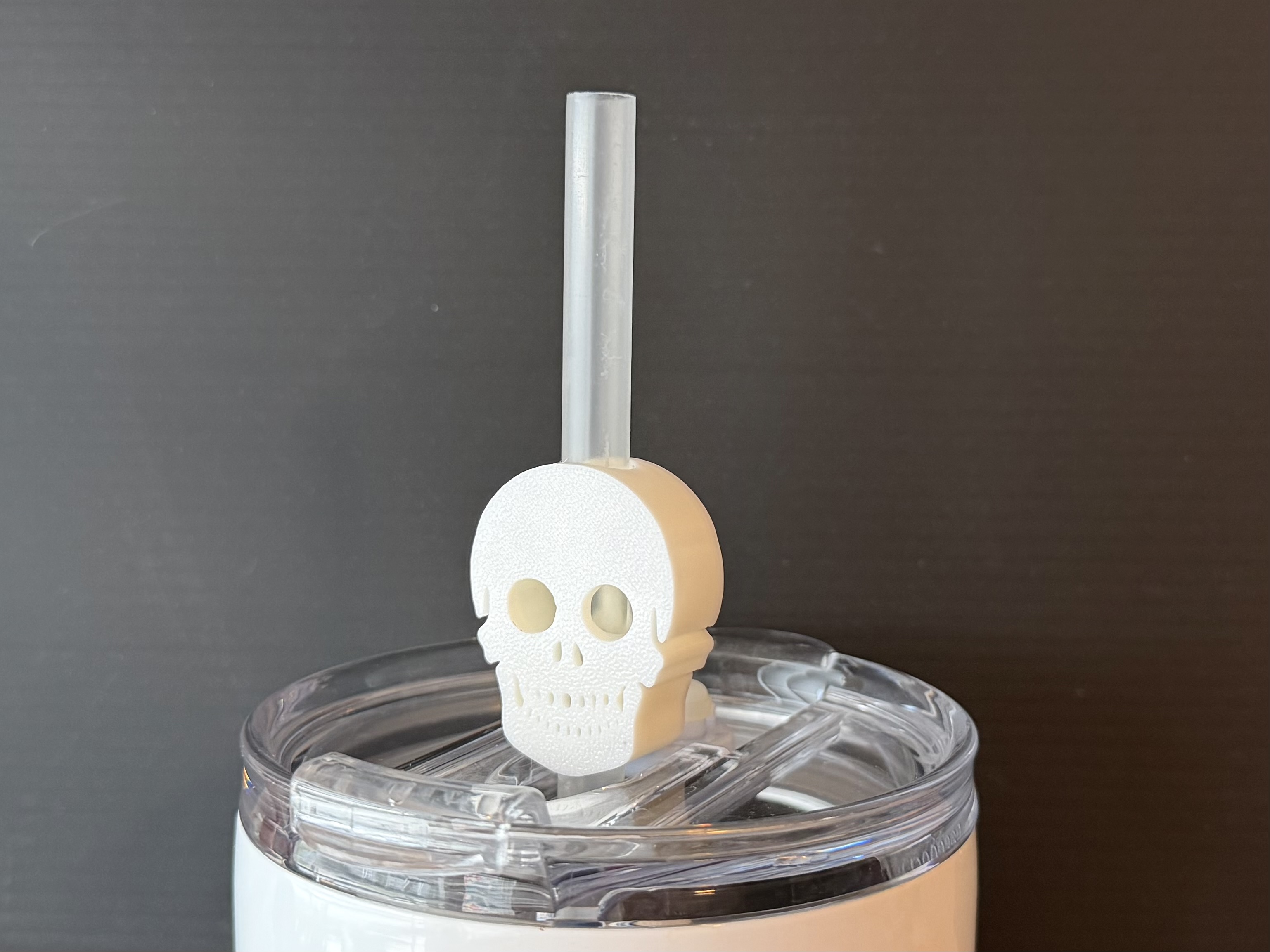 Straw Topper - Skull 