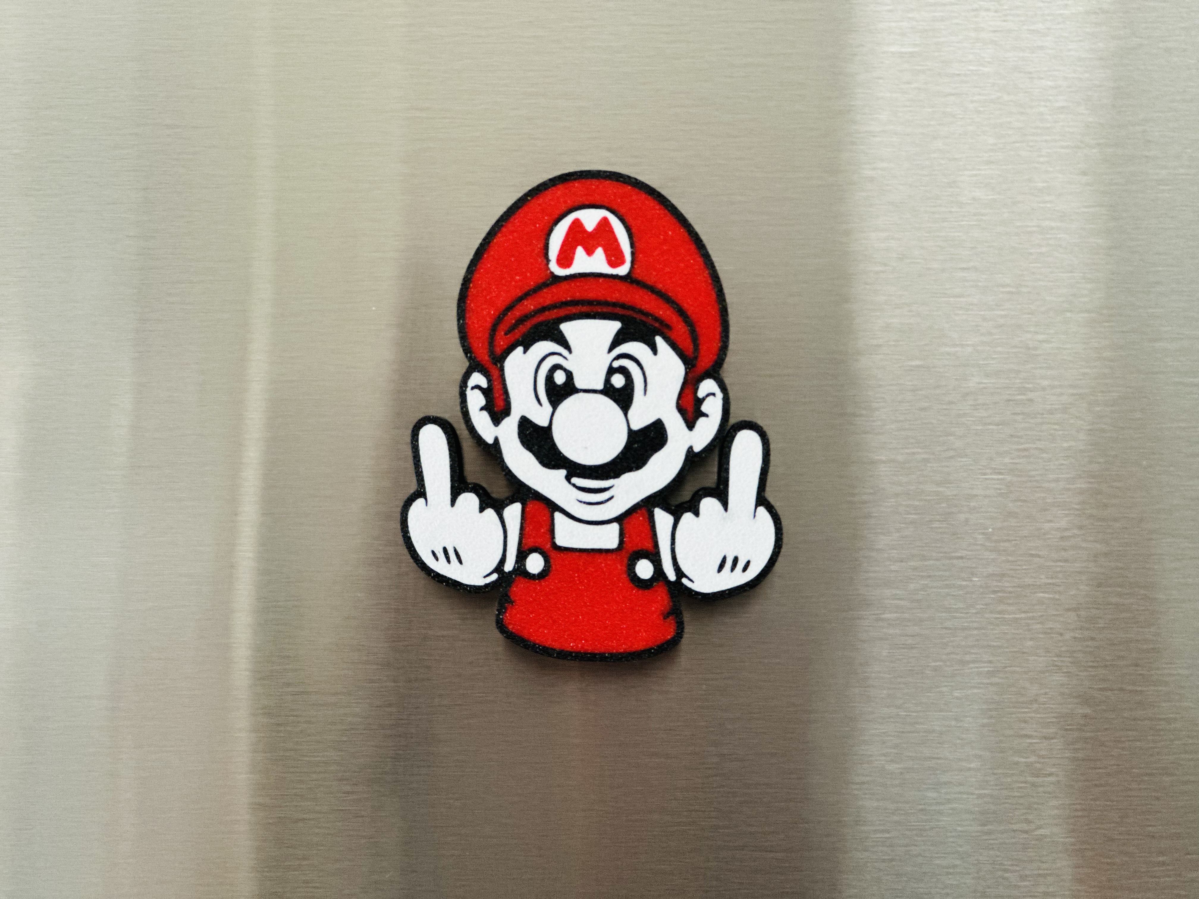 3D Printed Magnet - Funny Mario