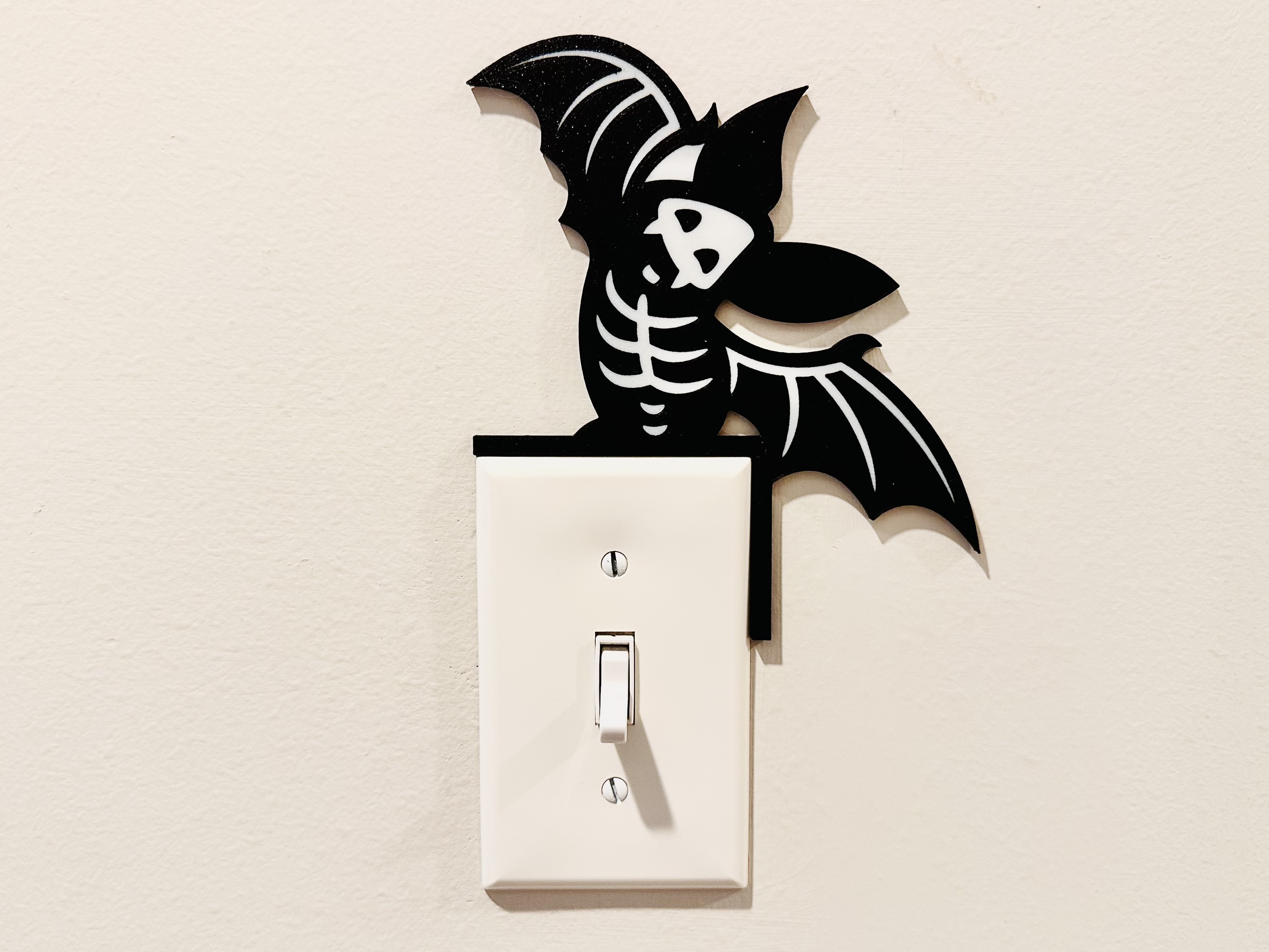 Light Switch Display - Bat Skeleton