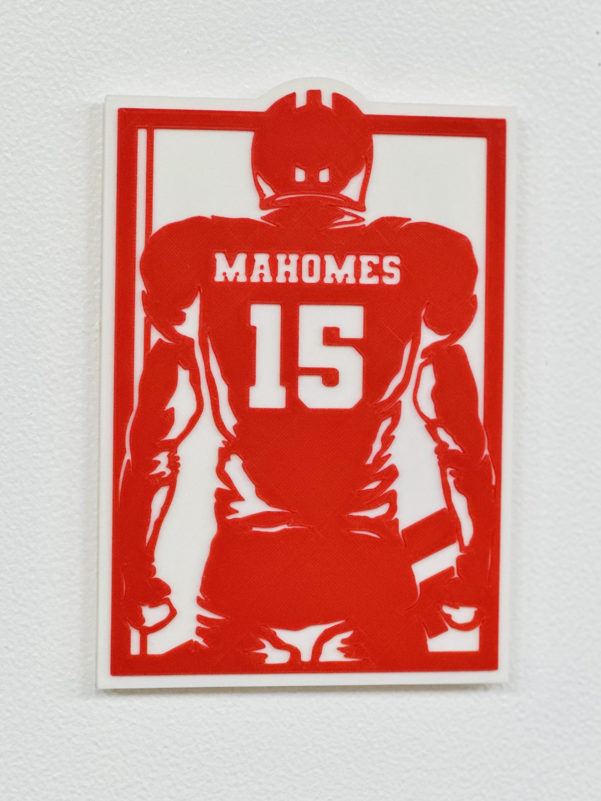 3D Printed Sports Sign - Mahomes