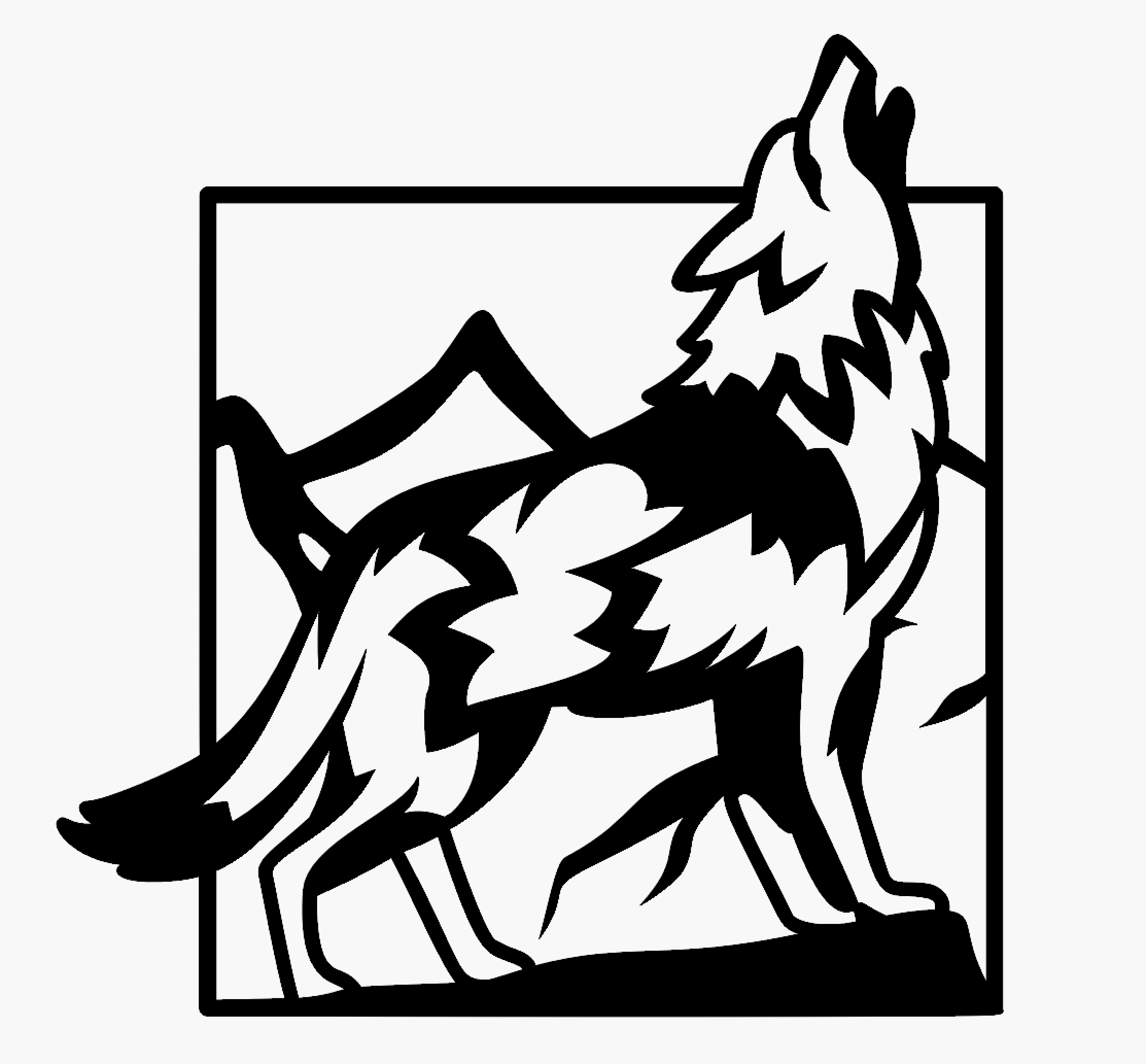 Forest Animal Wall Art - Wolf 