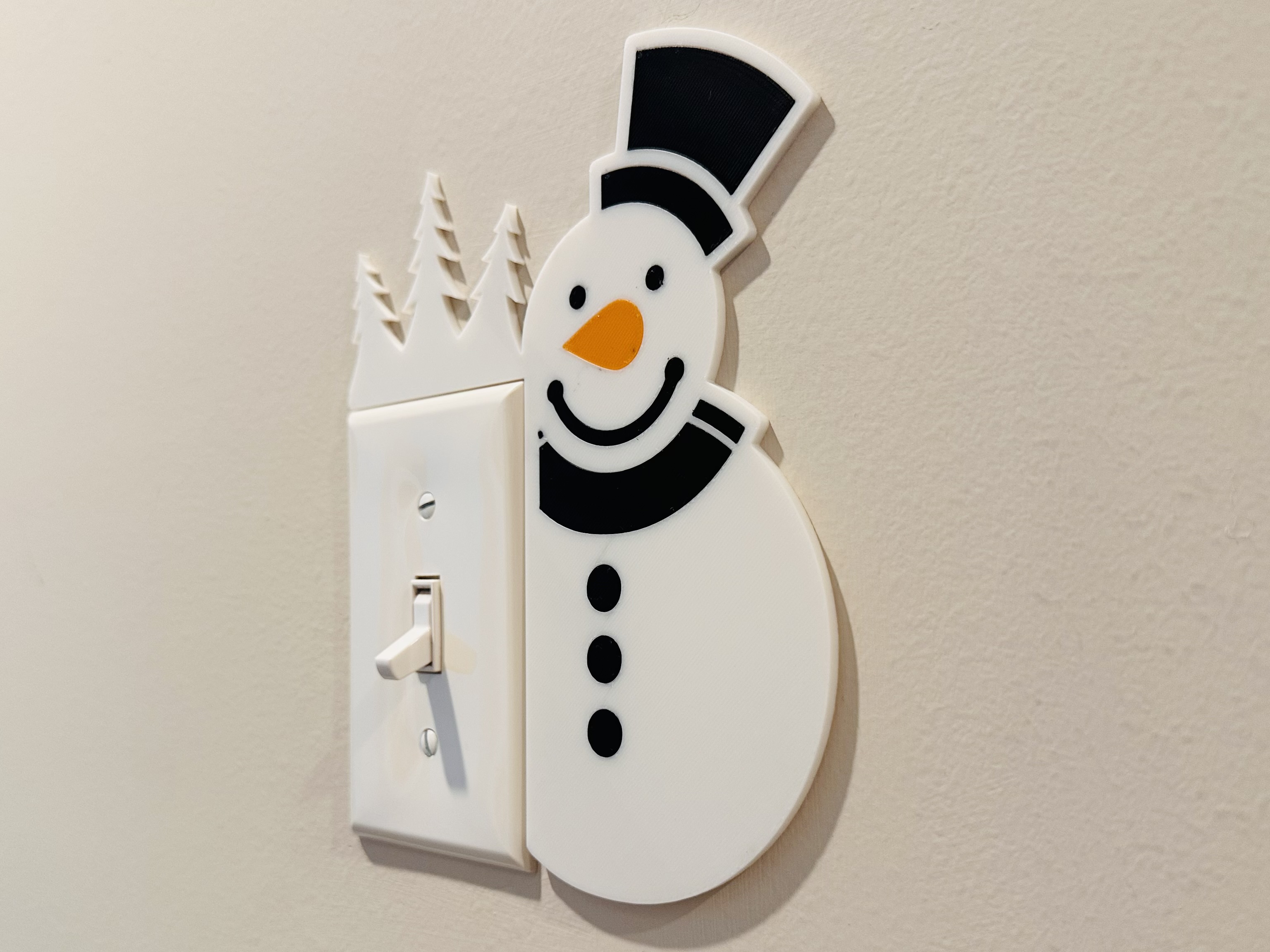 Light Switch Display - Snowman