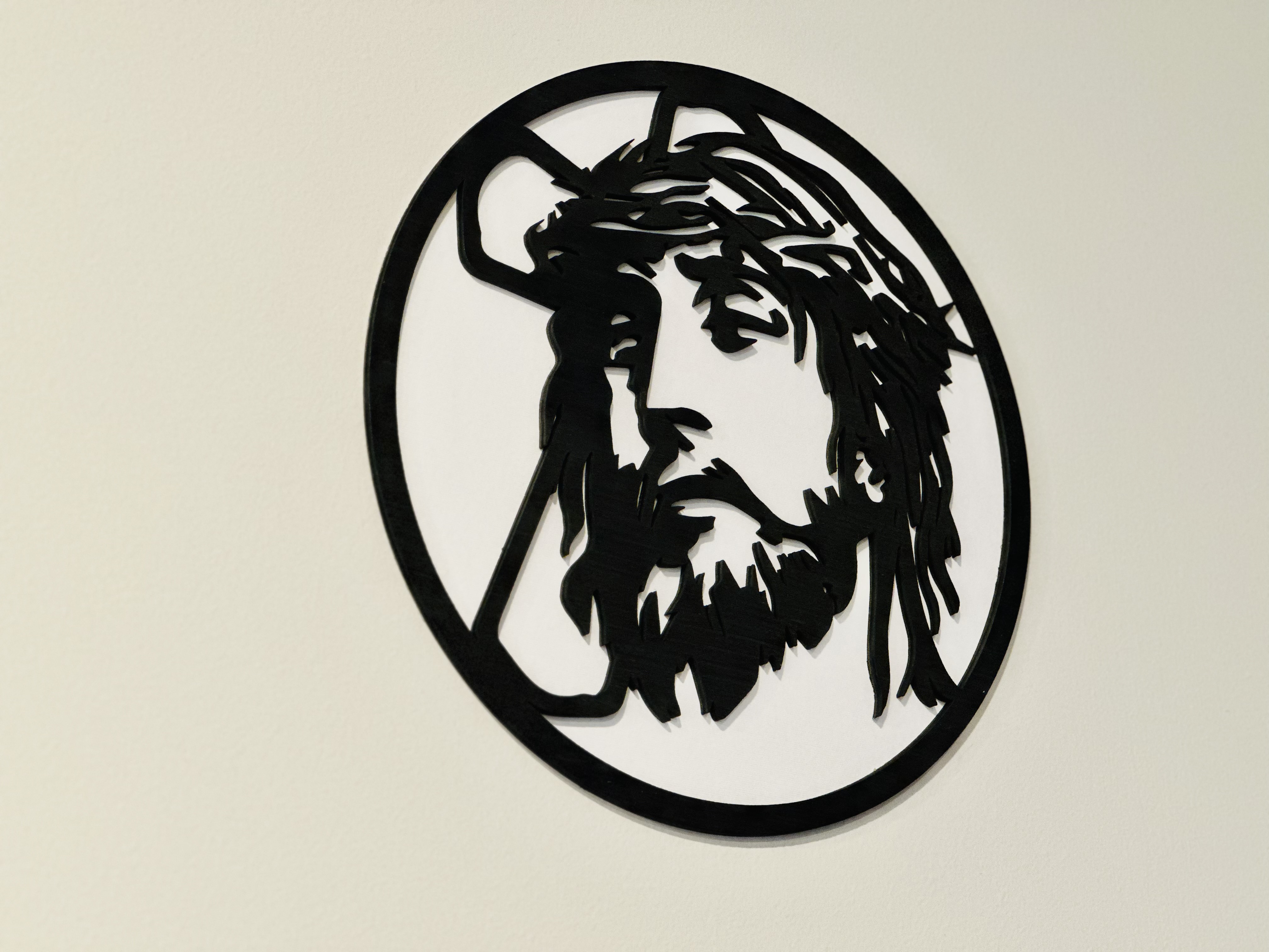 Wooden Wall Decor - Jesus Silhouette