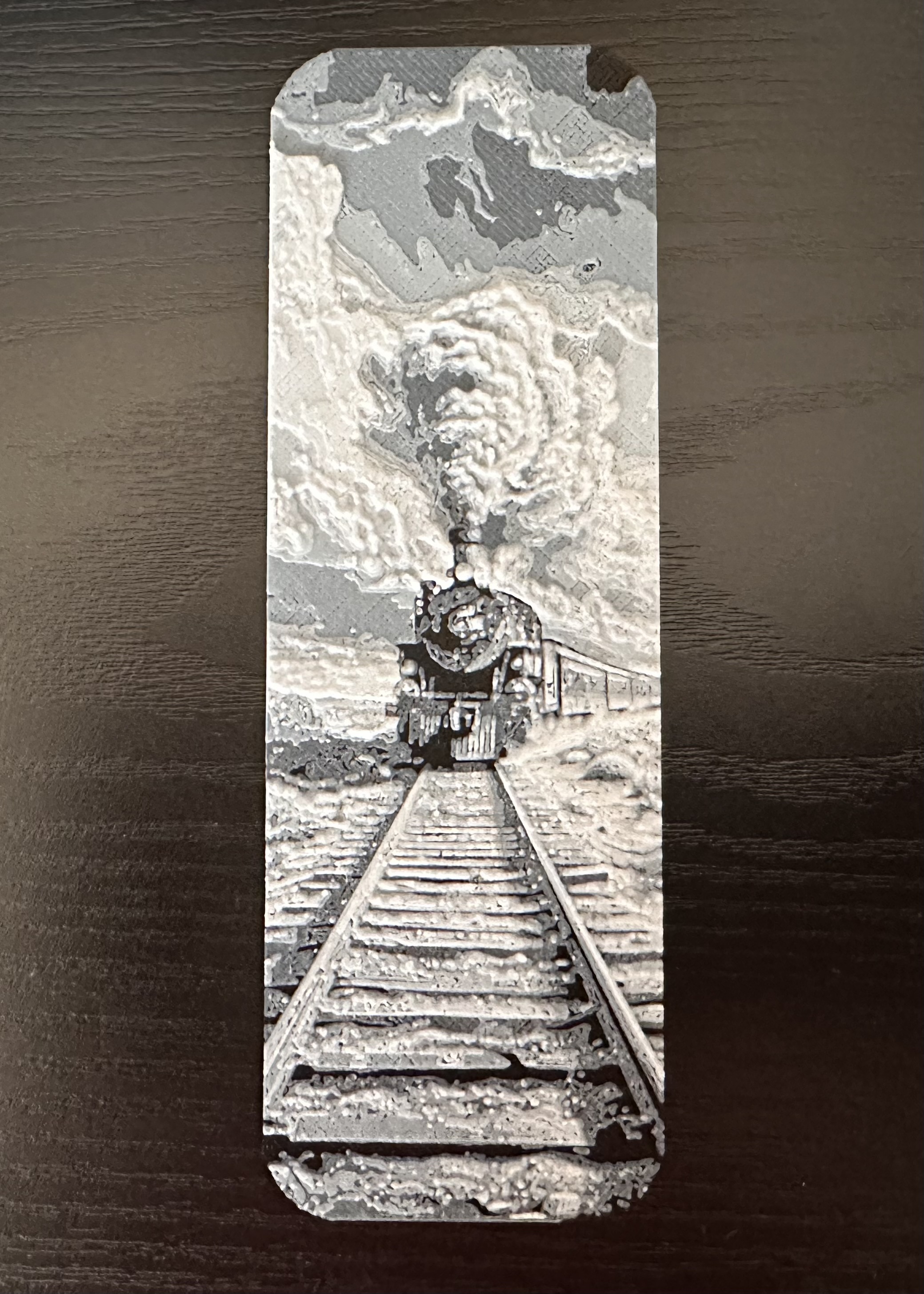 3D Printed Bookmark - Train
