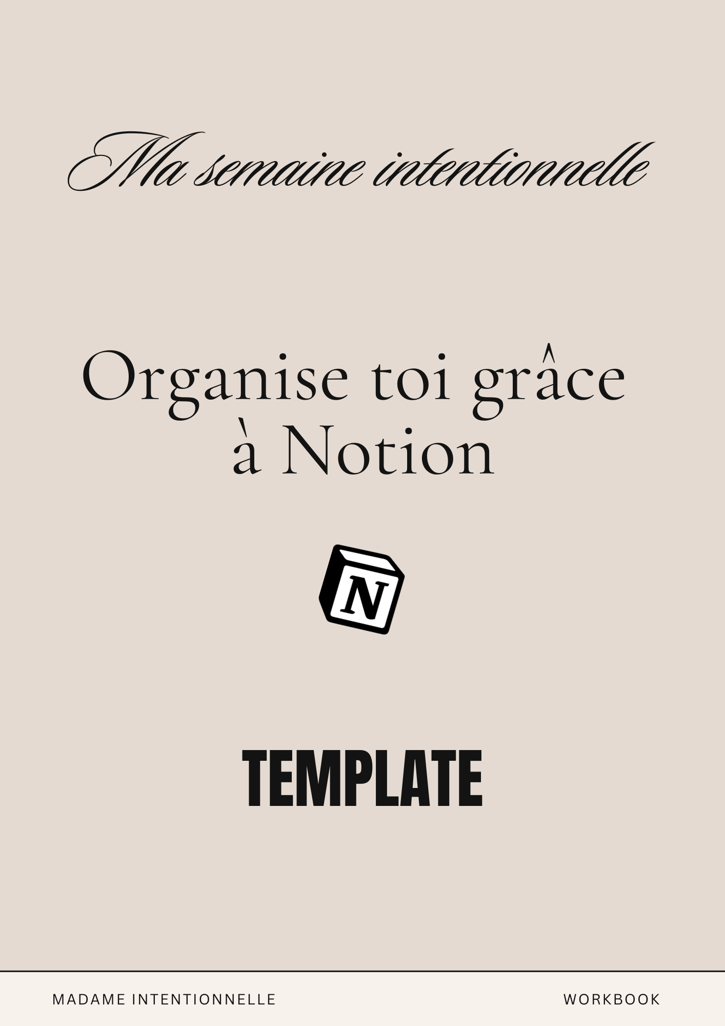 Ma semaine Intentionnelle - Template Notion