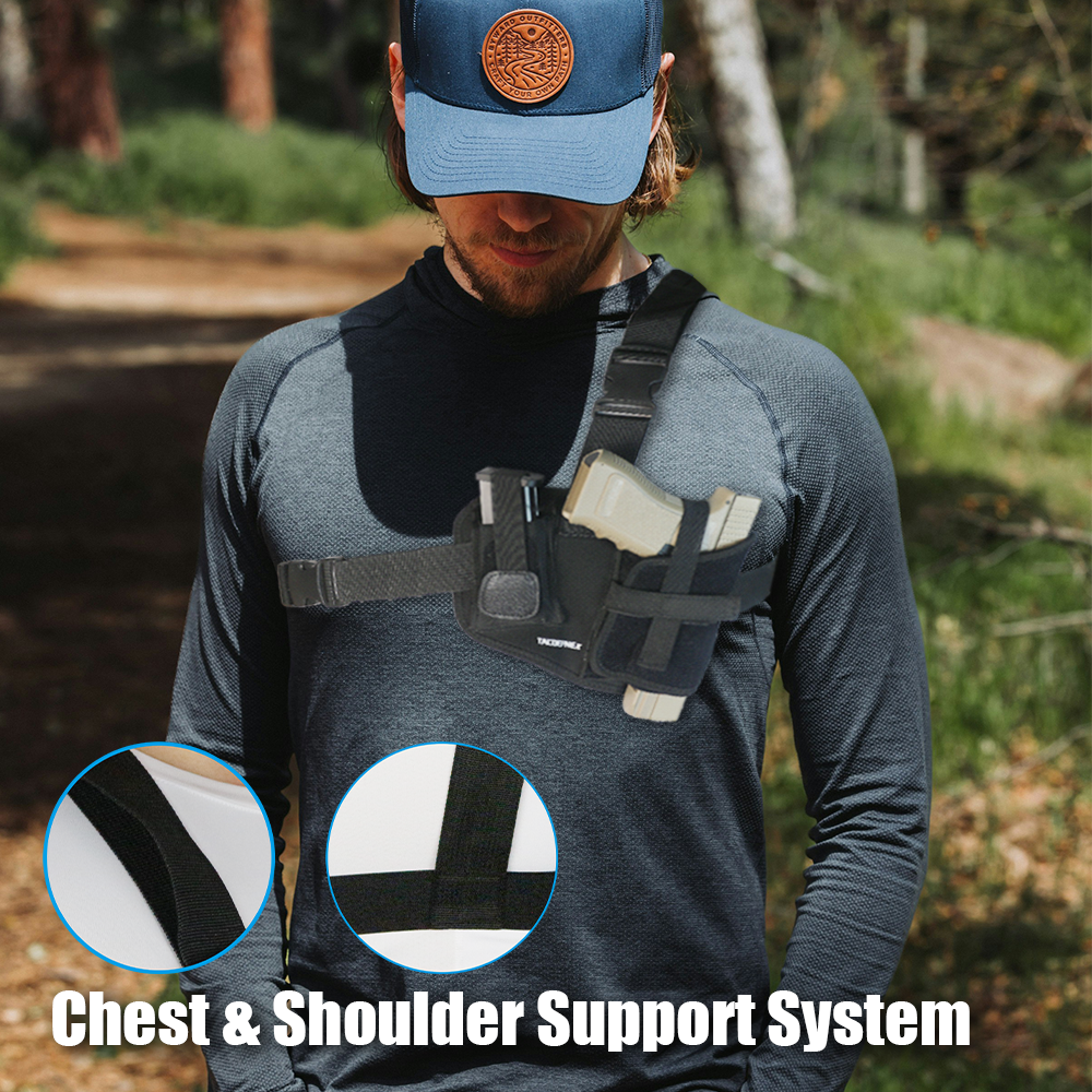 Universal Chest Holster for Pistols, Shoulder Holster 