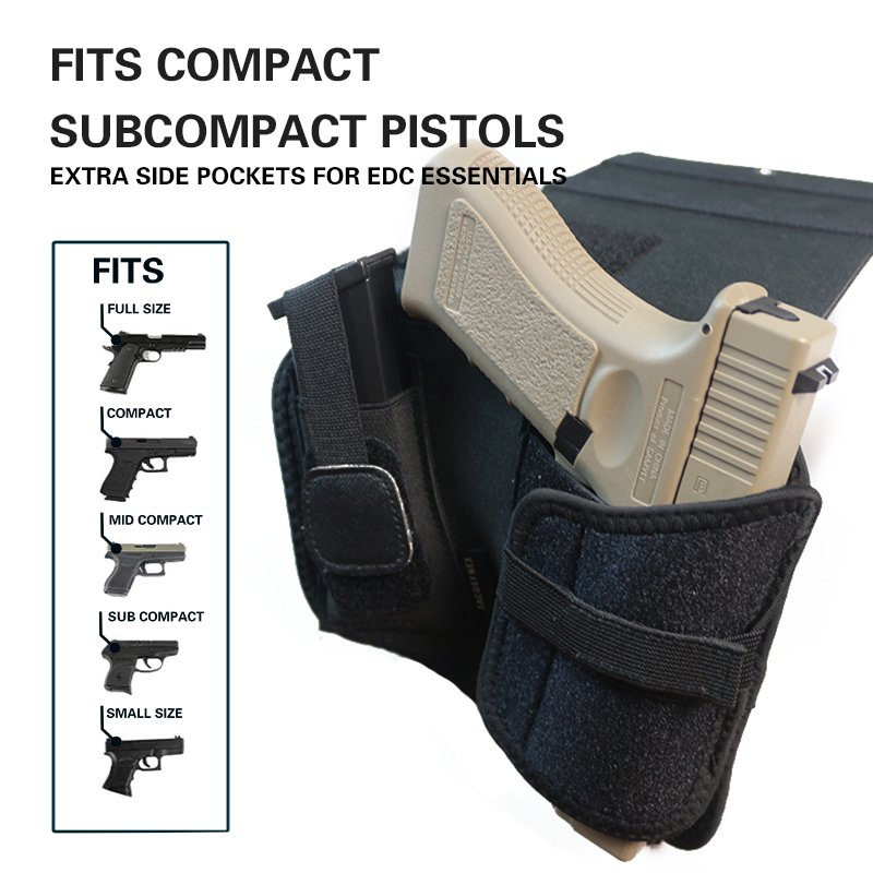 TACDEFNEX Bedside Gun Holster – Quick Access Pistol Holder for Nightstand, Car, or Desk