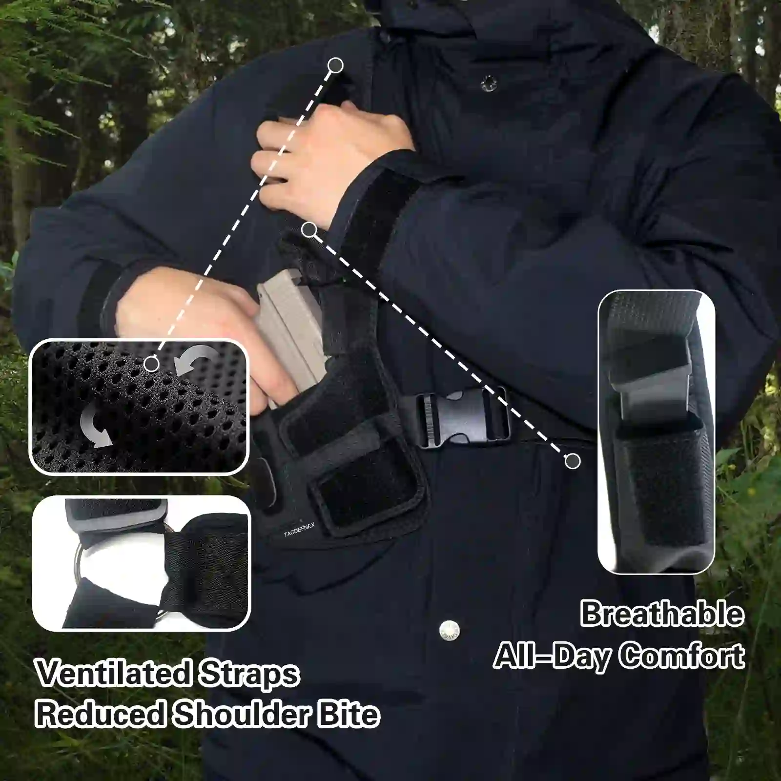 Universal 1911 Shoulder Holster for Men