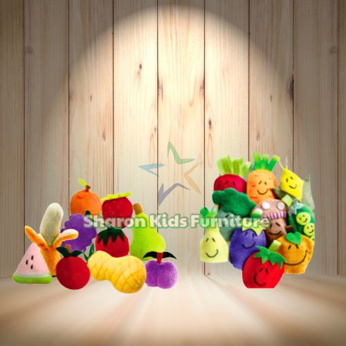 Plush Fruit and Vegetable Toy Set (Model No. SFP 7)