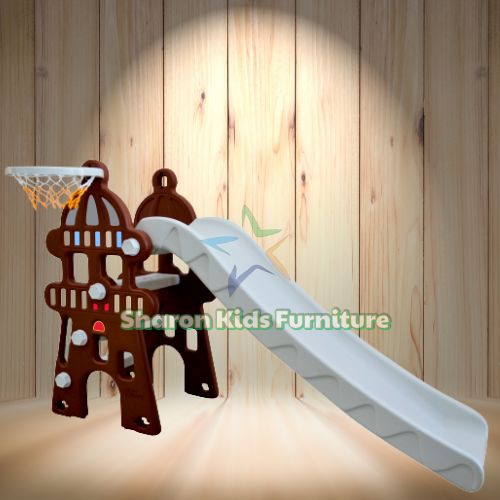 Indoor Kids Slide with Basketball Hoop (Model No.SF-915)