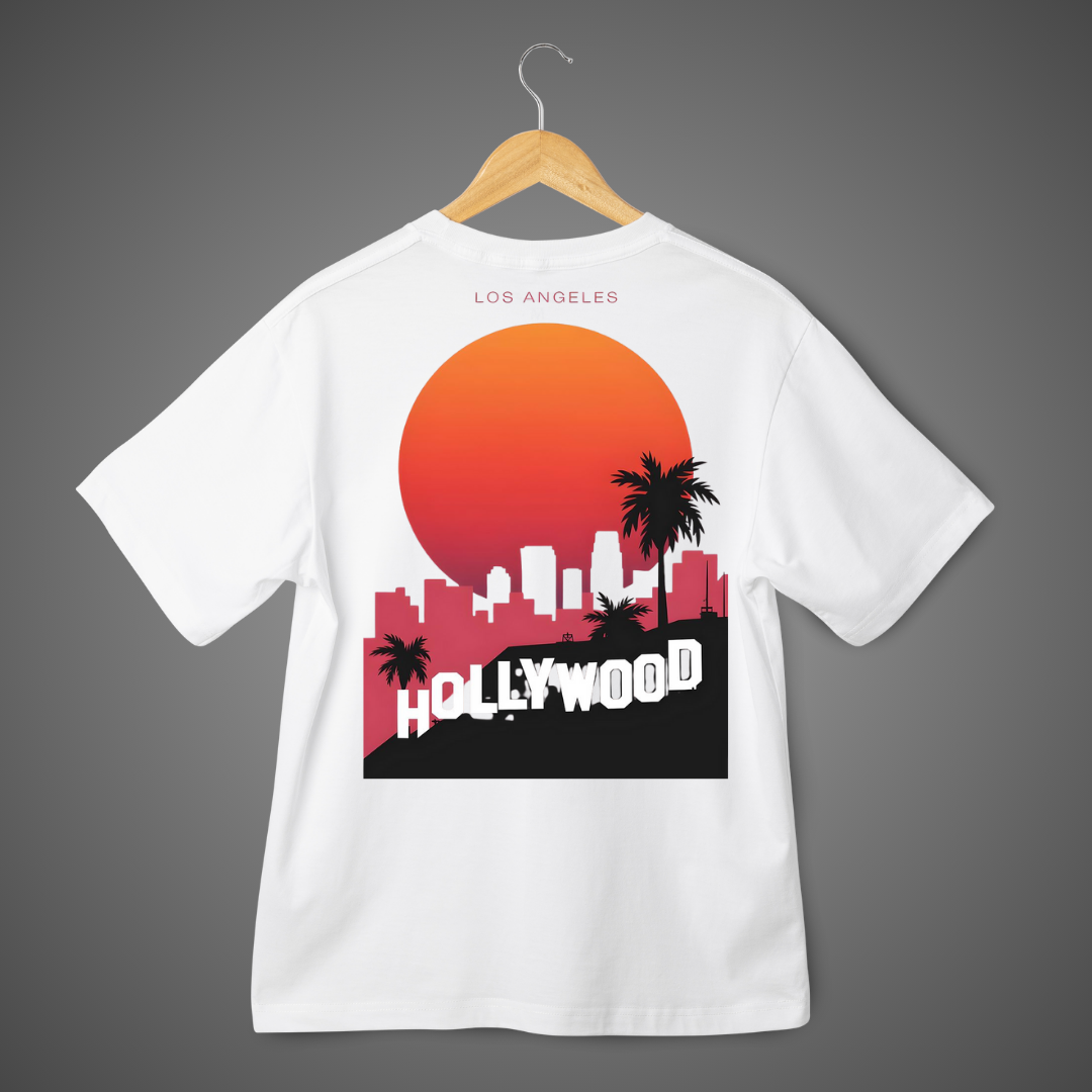 DropFlex "Hollywood Sunset LA" Premium Tee