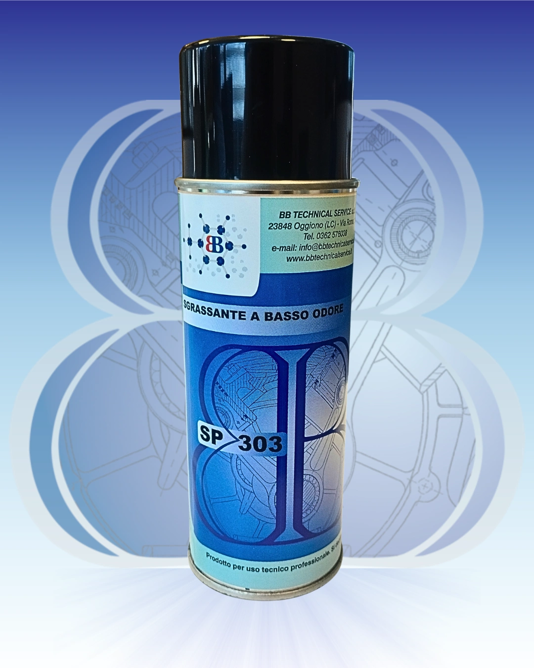 SP 303 – Detergente spray per componenti meccanici